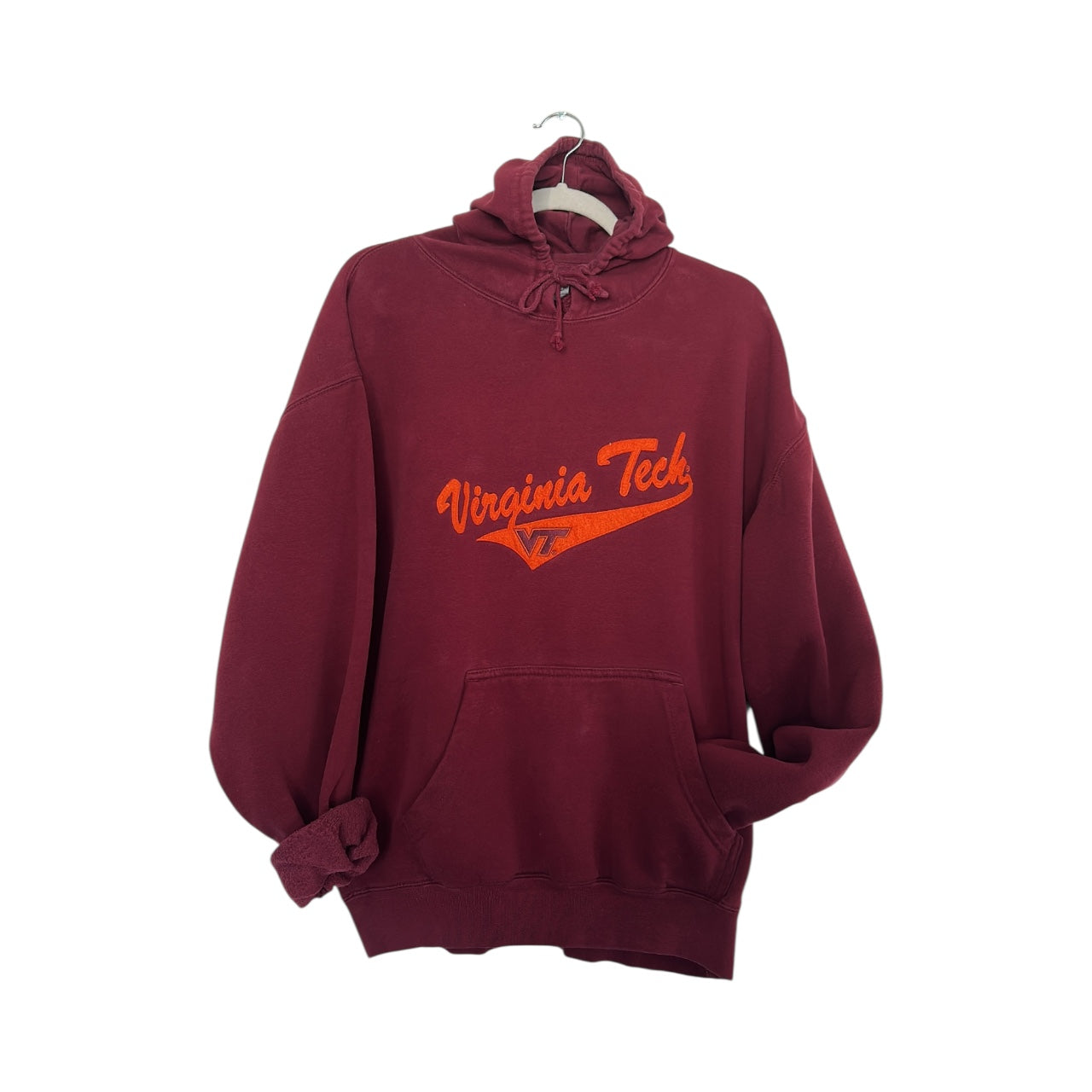 VINTAGE! Virginia Tech Maroon Hoodie. L