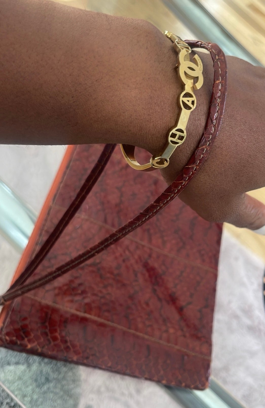 LOVE AGAIN! Vintage Snakeskin Clutch.