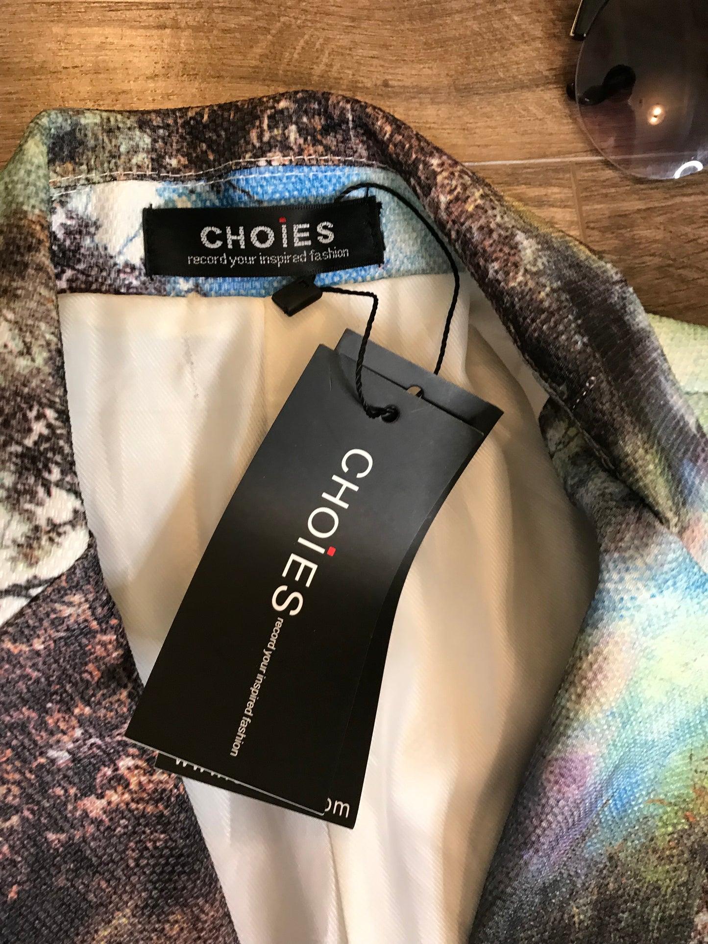 Choies Watercolor Blazer: Size S