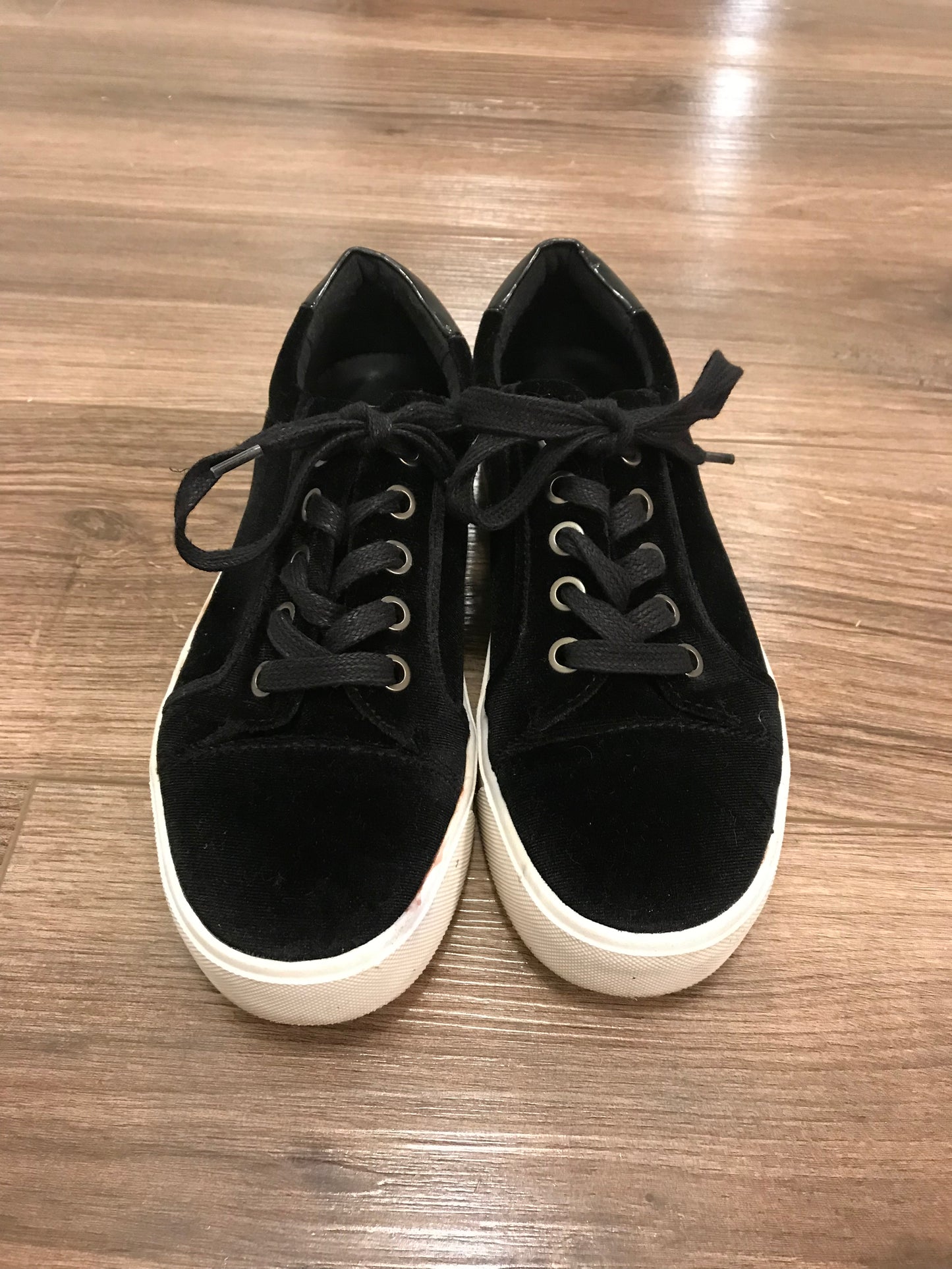 Velvet Sneakers: Size 8