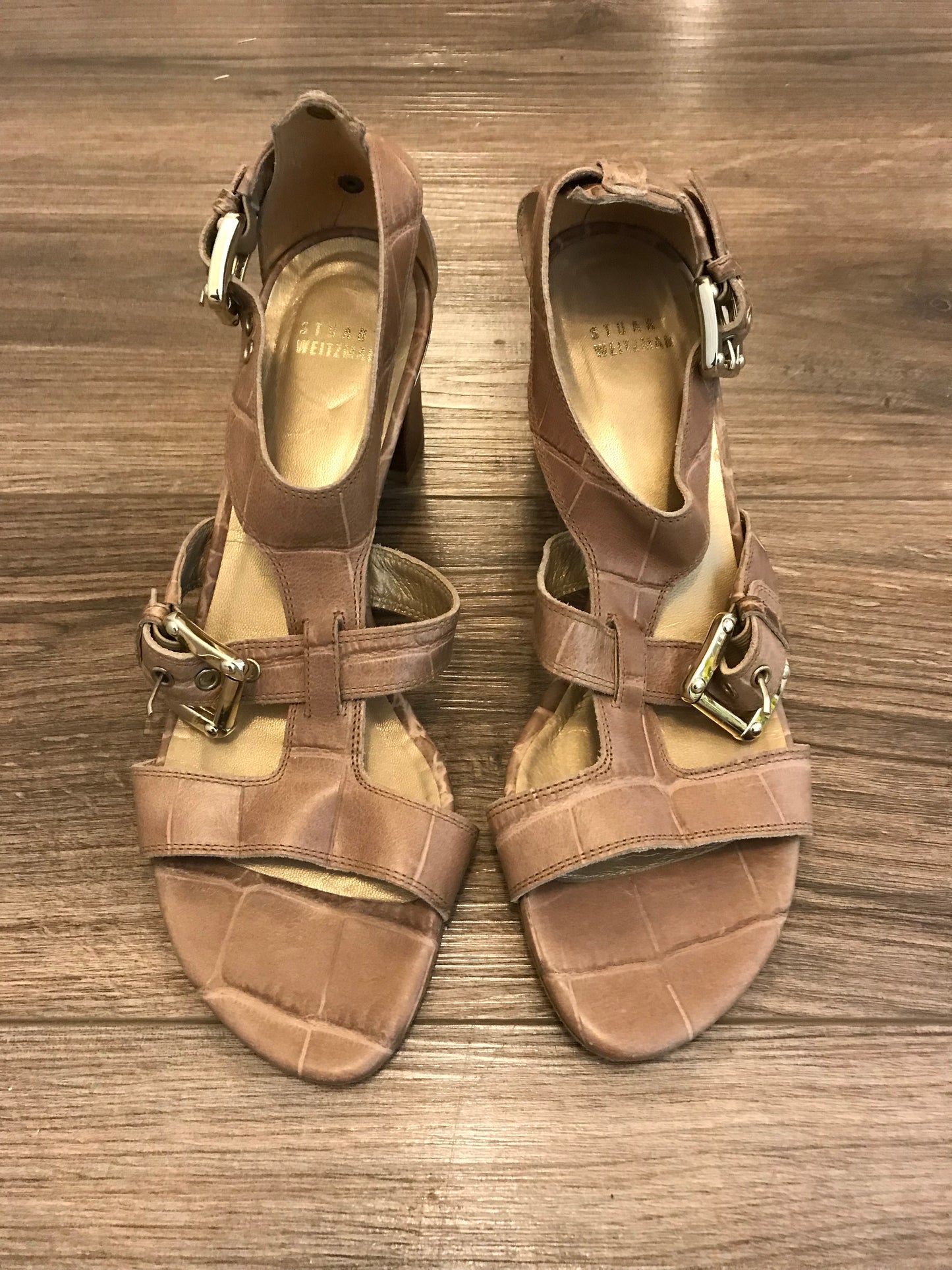 Stuart Weitzman Croc Sandals! Size 8.5