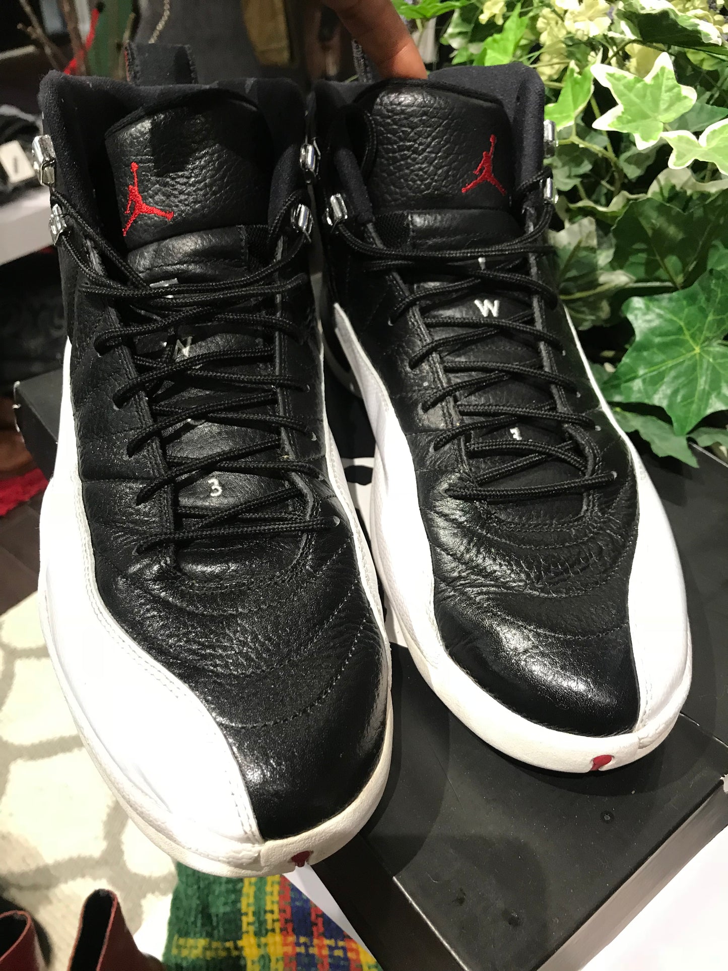 Black & White Jordan 12’s: Sz 13
