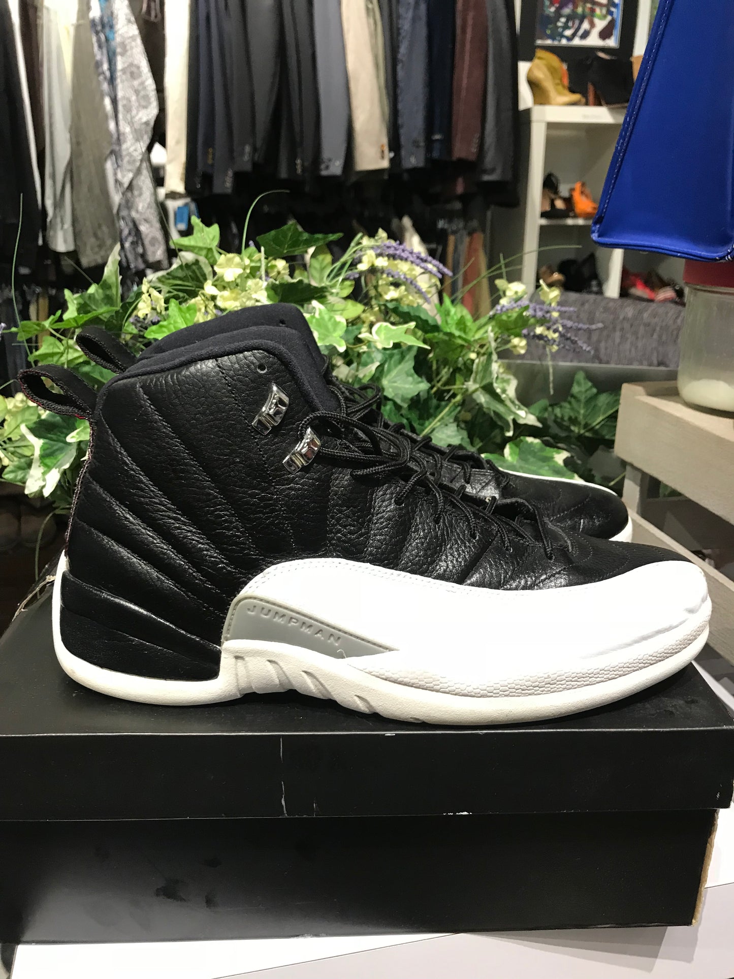 Black & White Jordan 12’s: Sz 13