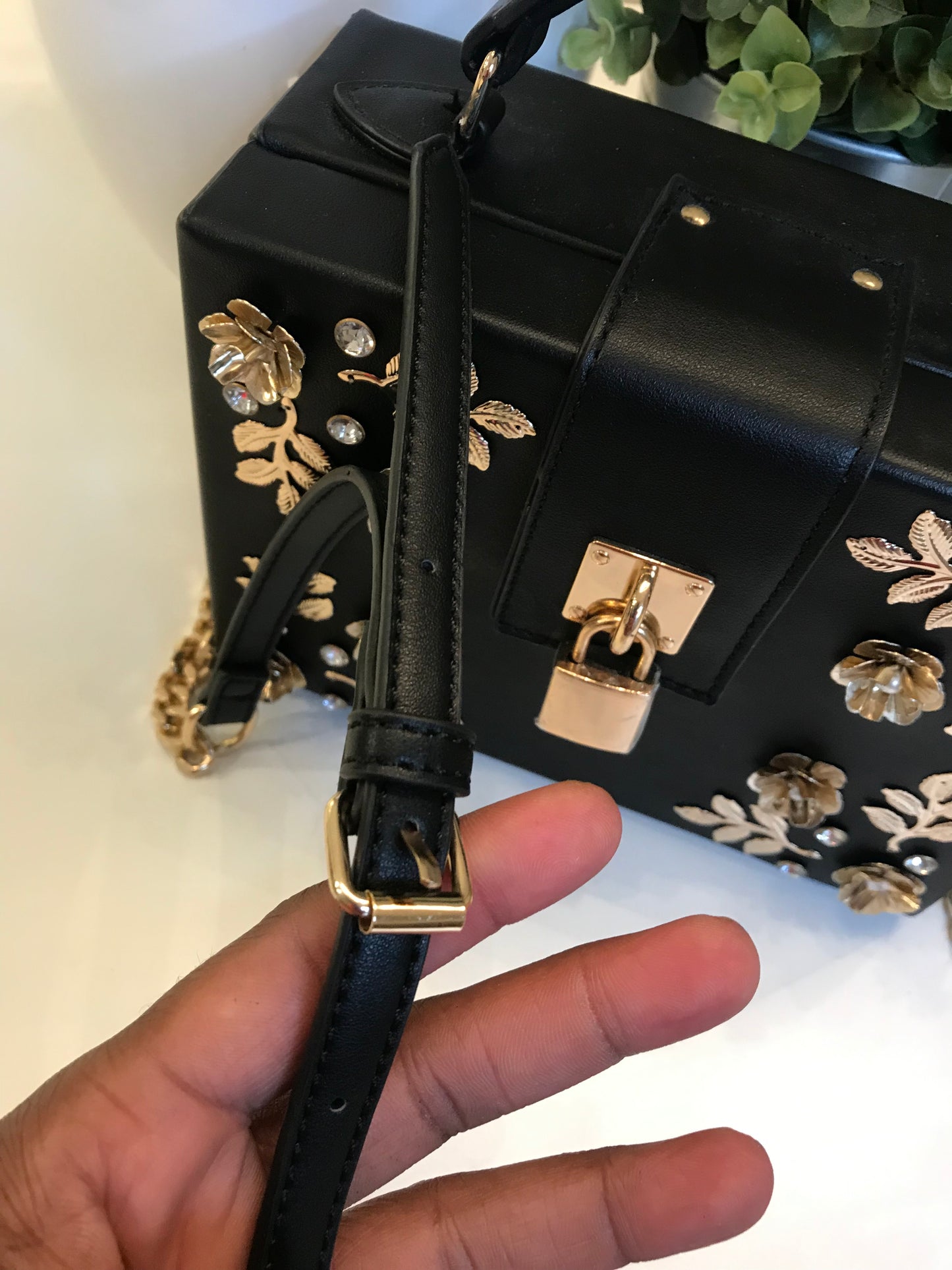 Aldo Adorned Box Crossbody!