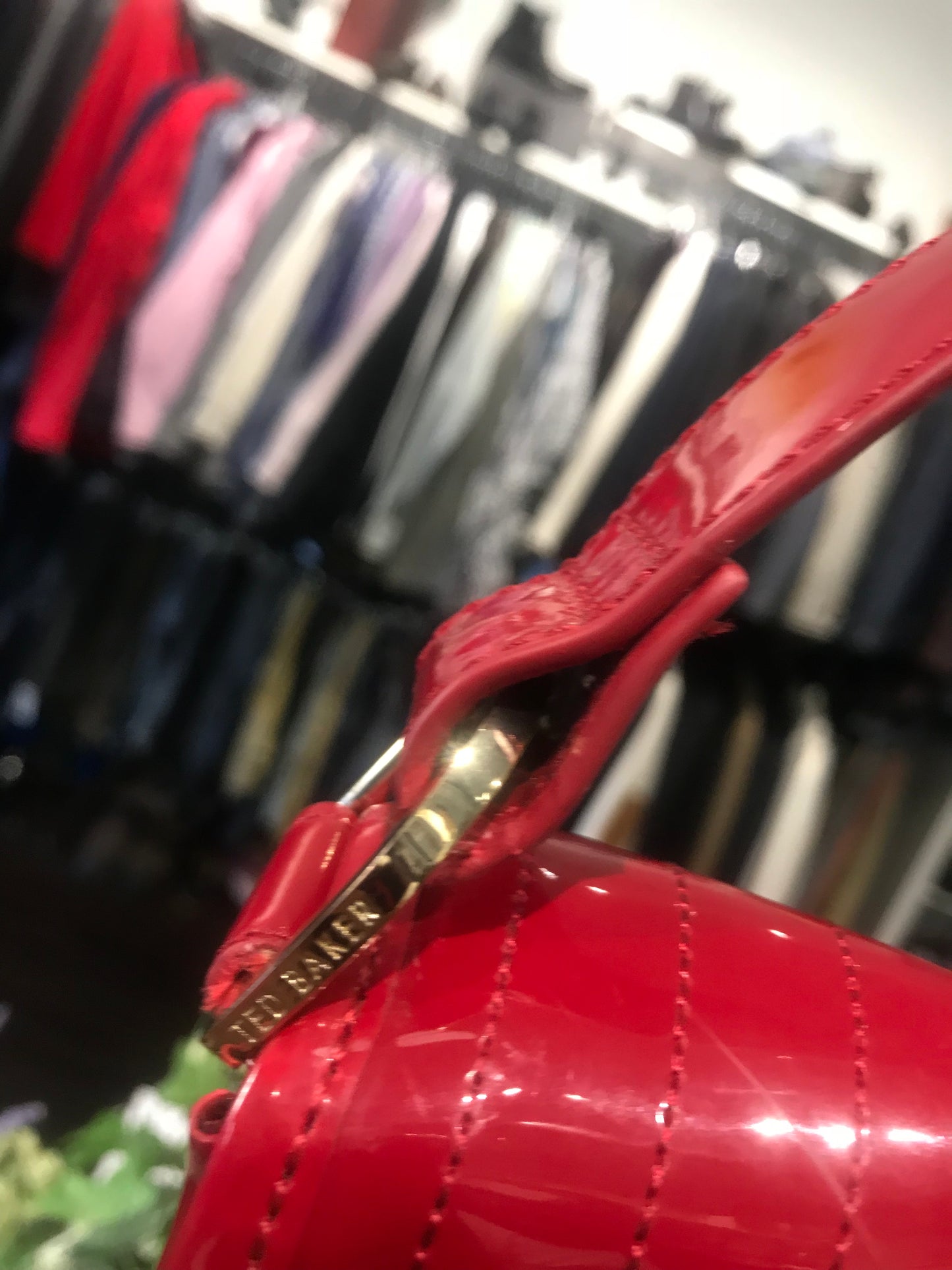 Ted Baker Crimson Patent Crossbody!