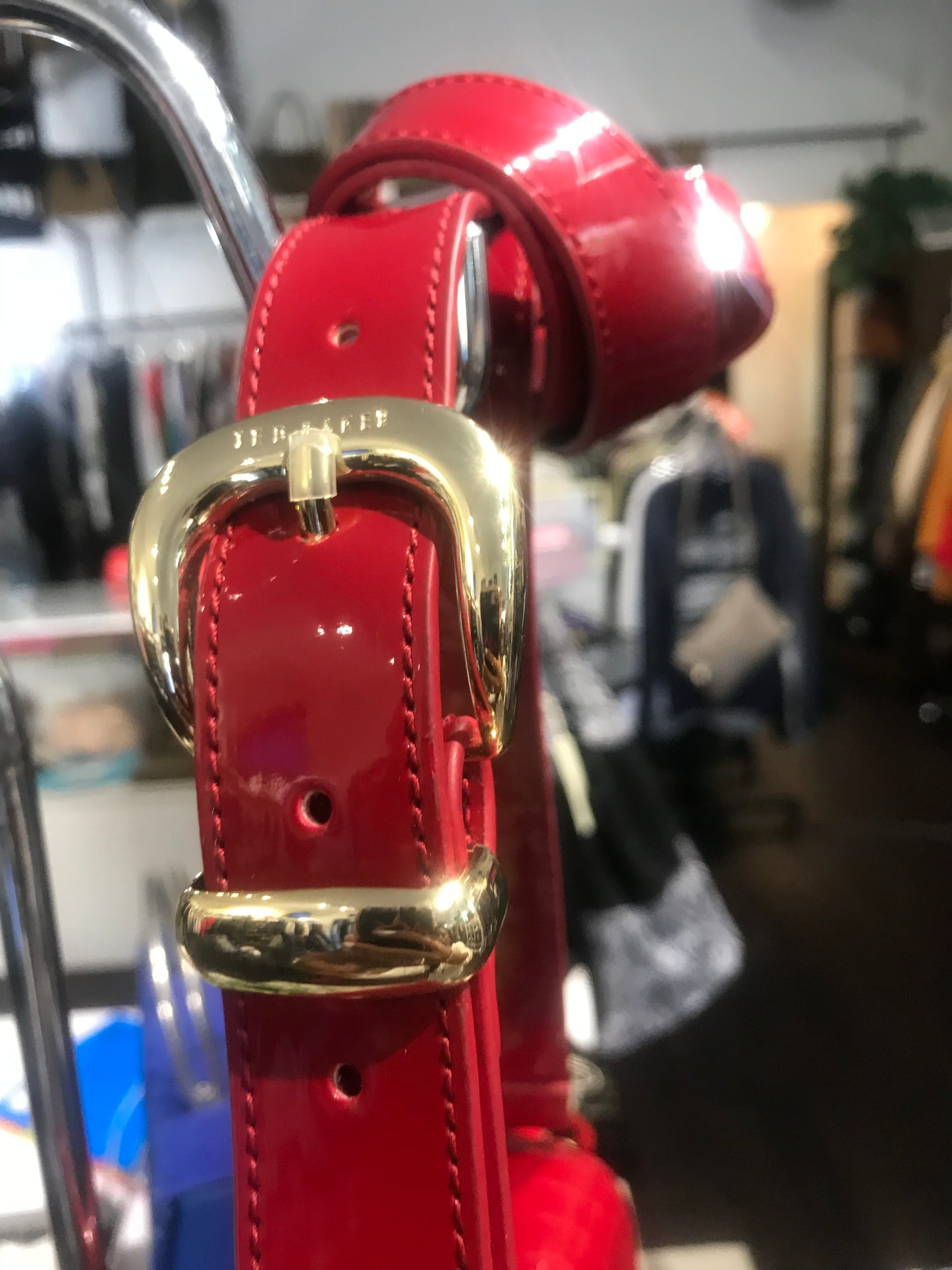 Ted Baker Crimson Patent Crossbody!