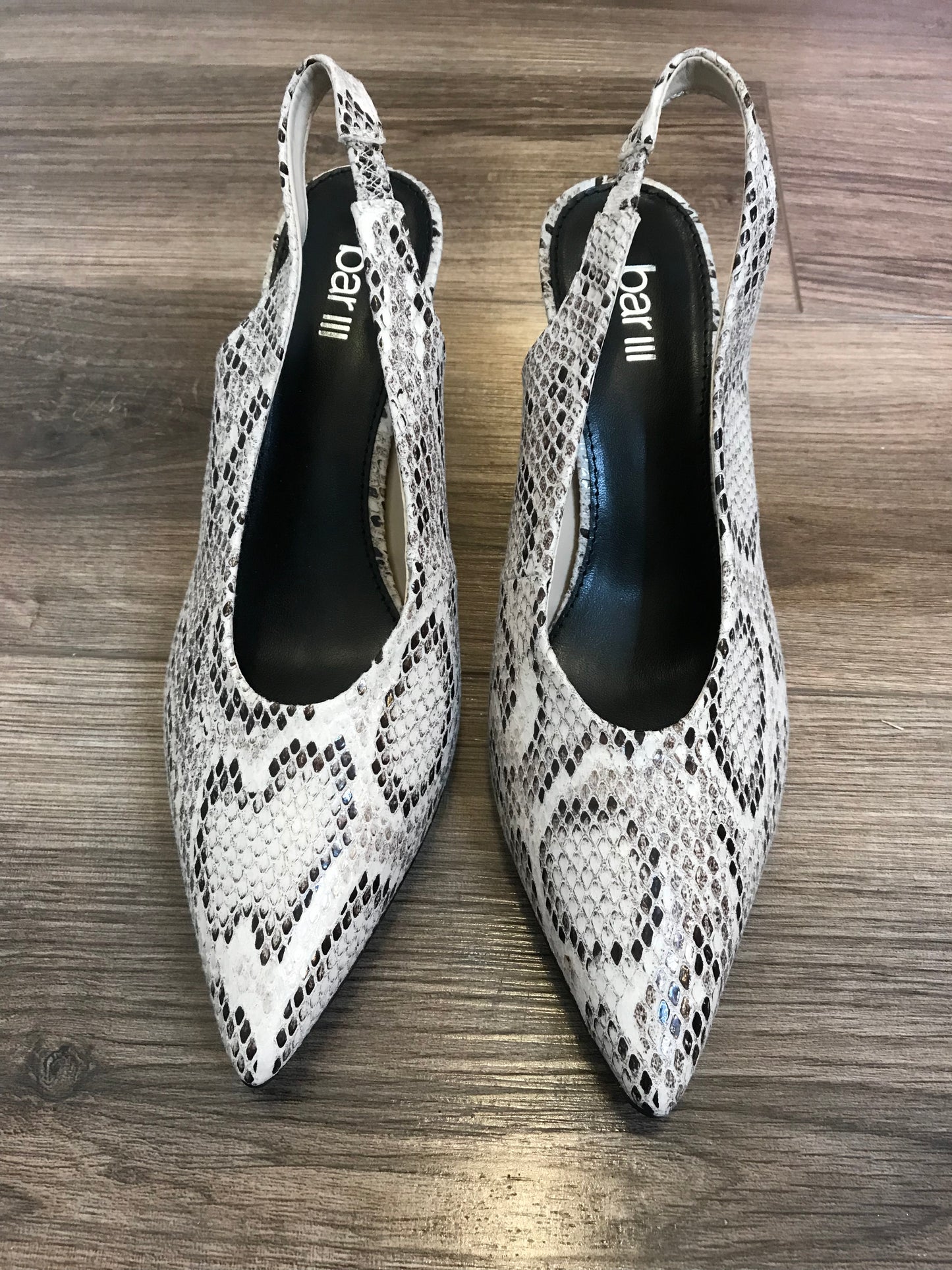 BAR II Snakeskin Slingback Heels! Size 9