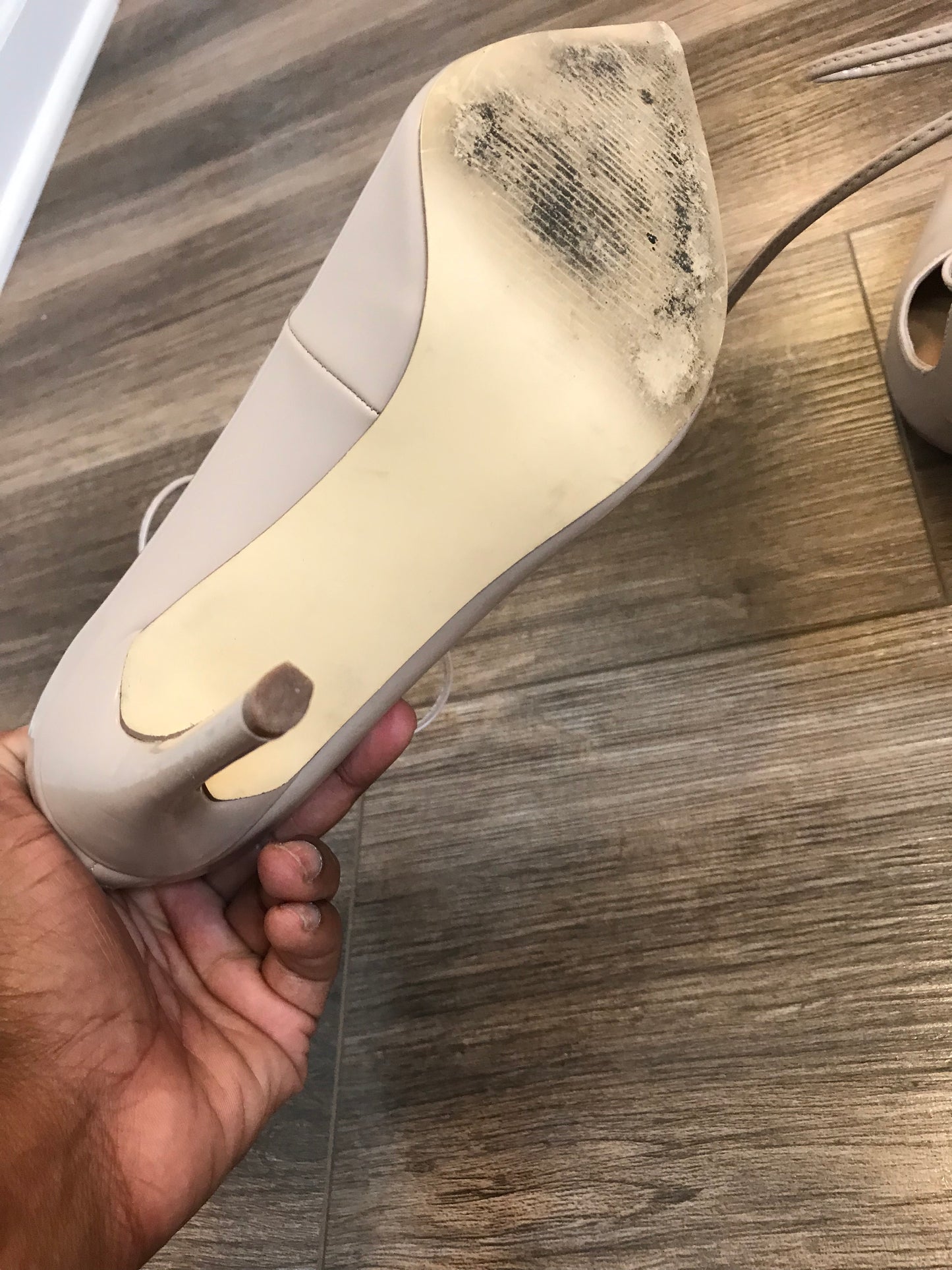Steve Madden Nude Laced Heels! Size 7.5