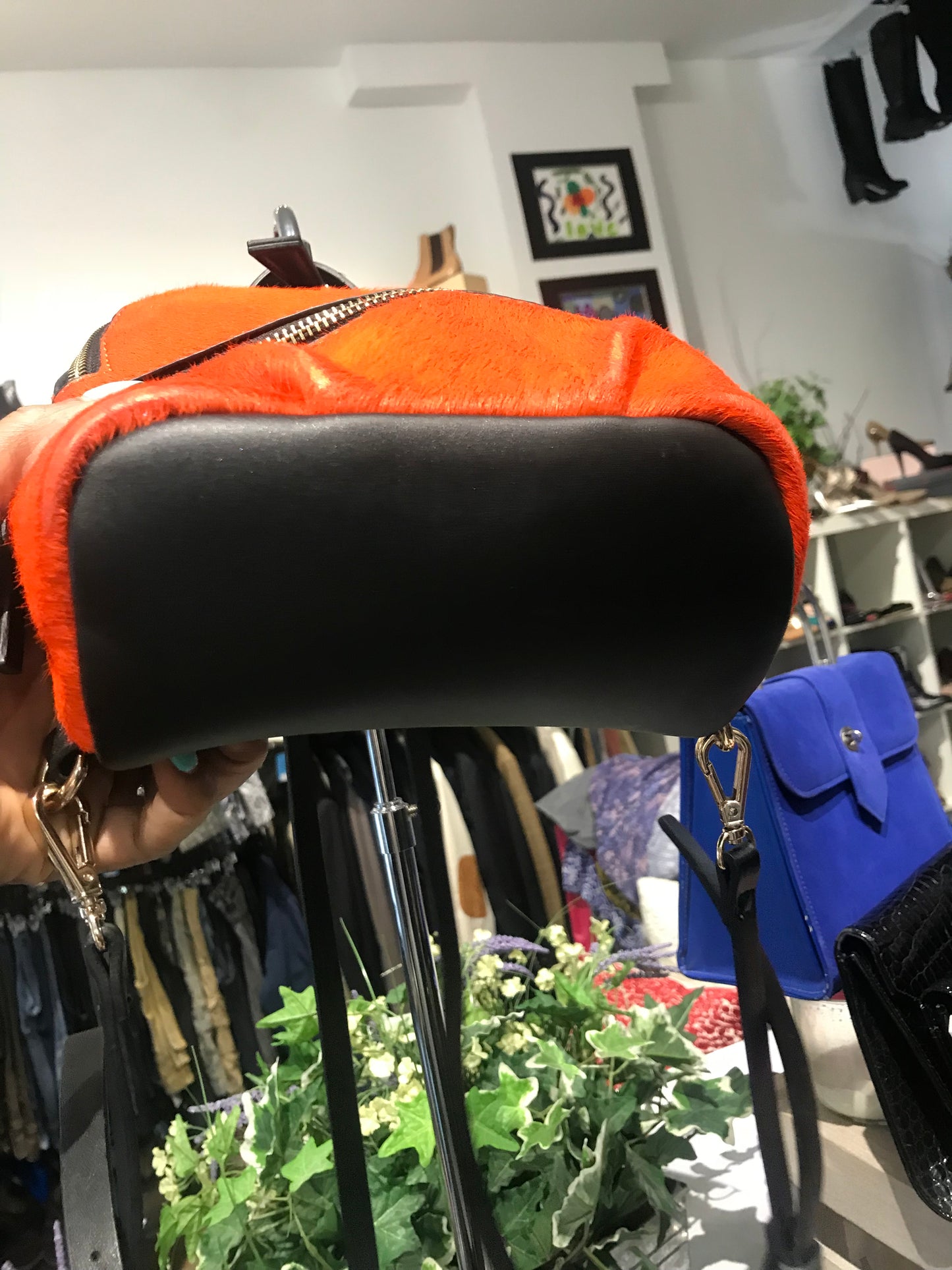 Zara Real Fur Mini Backpack