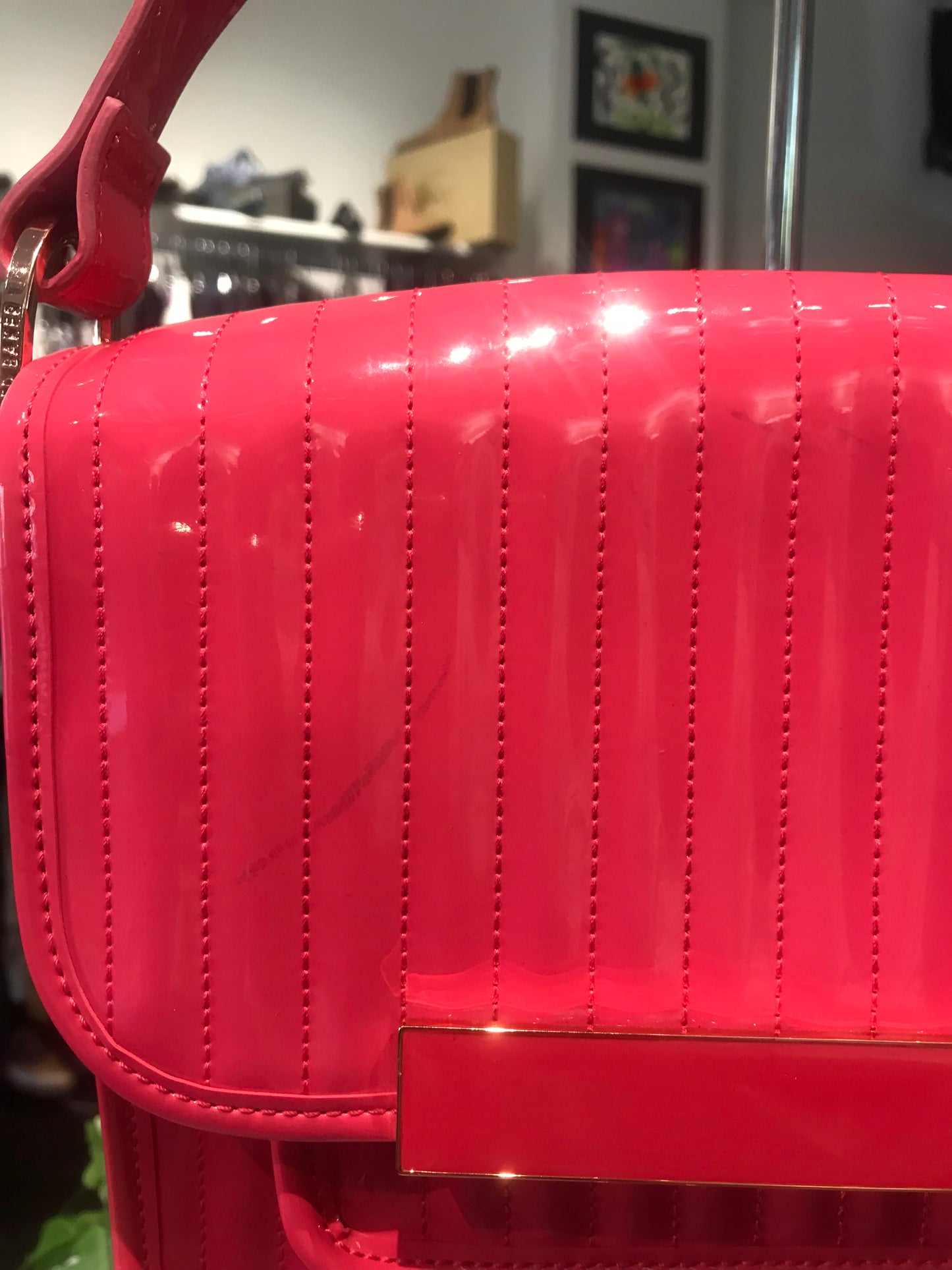 Ted Baker Pink Patent Crossbody!