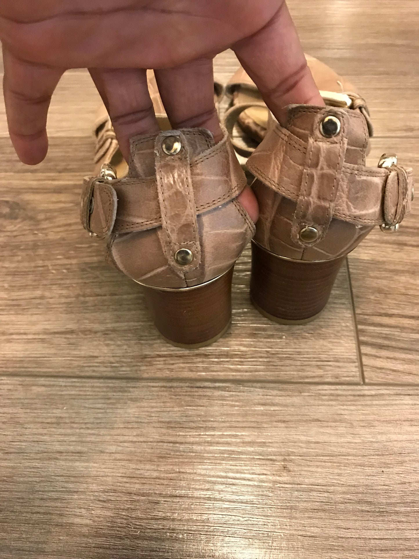 Stuart Weitzman Croc Sandals! Size 8.5