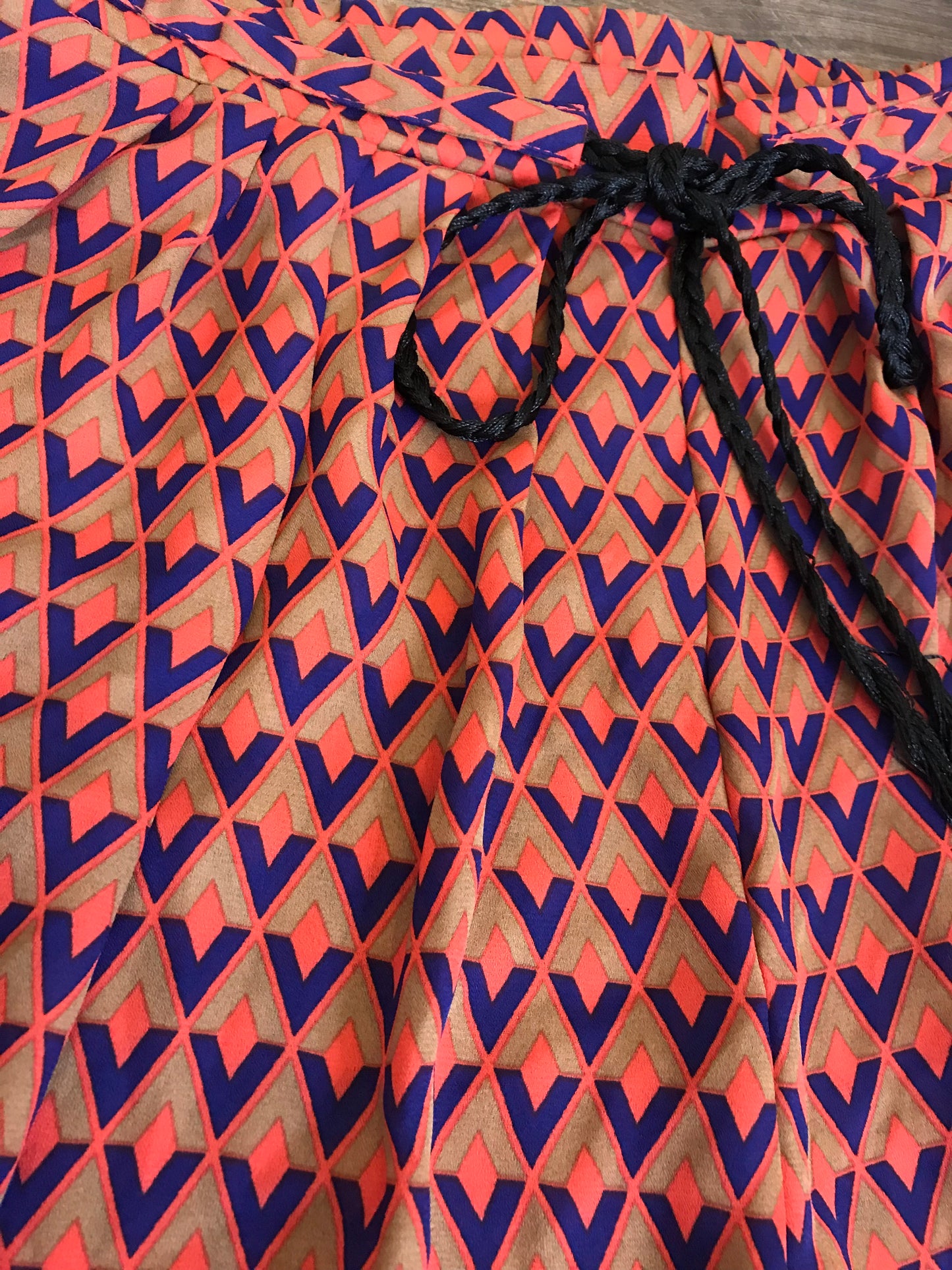 Tangerine Printed Palazzo Pants: Size M