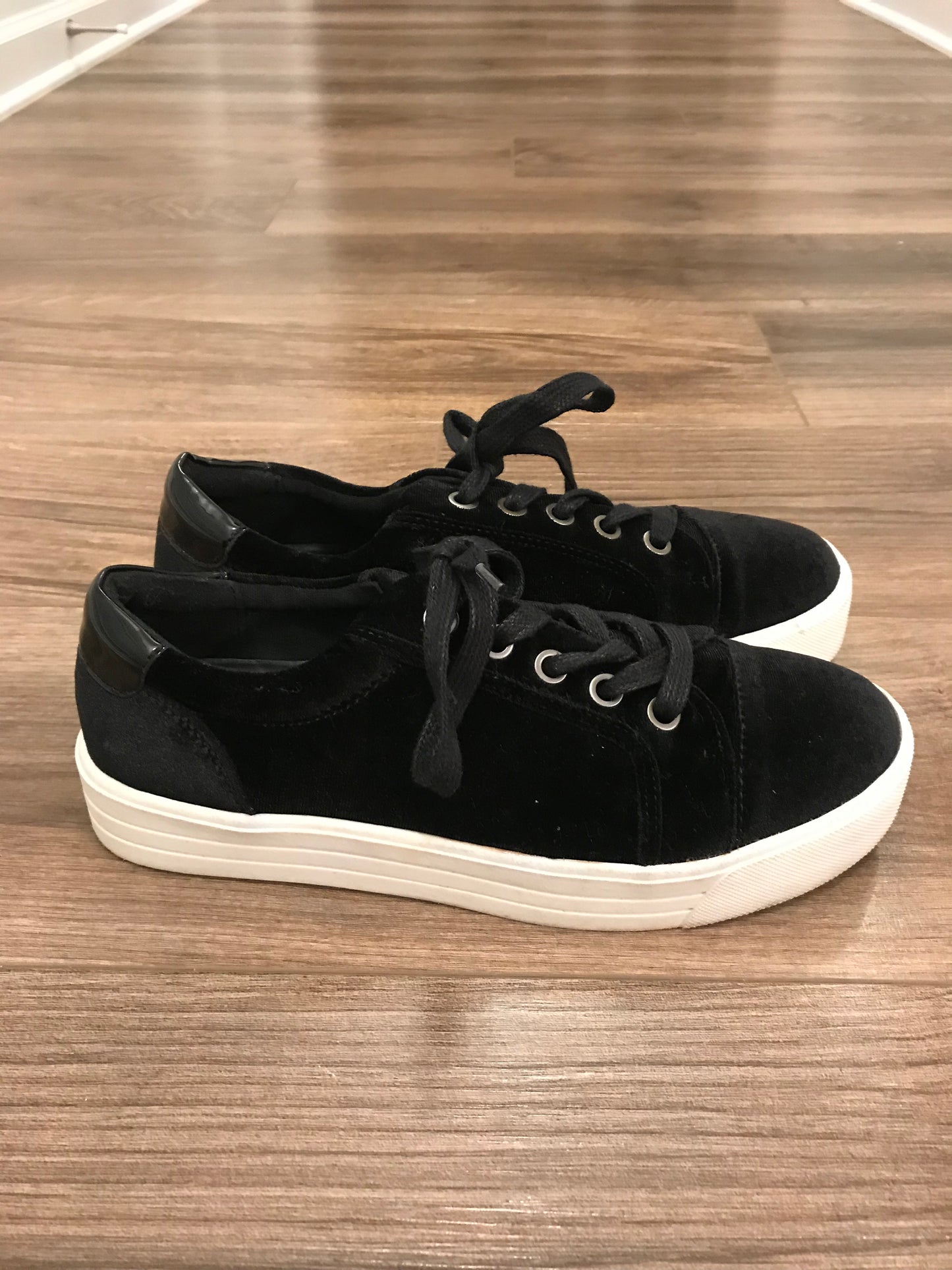 Velvet Sneakers: Size 8