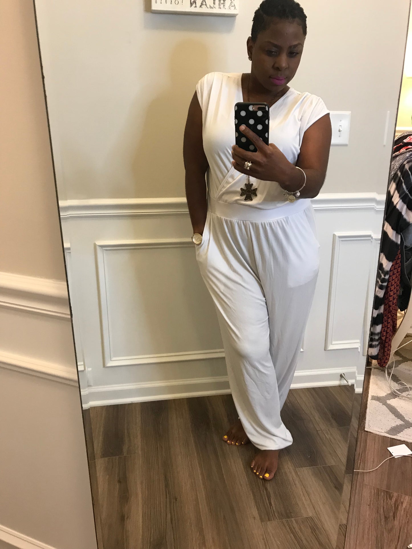 Crisp White Jumper! Size1X