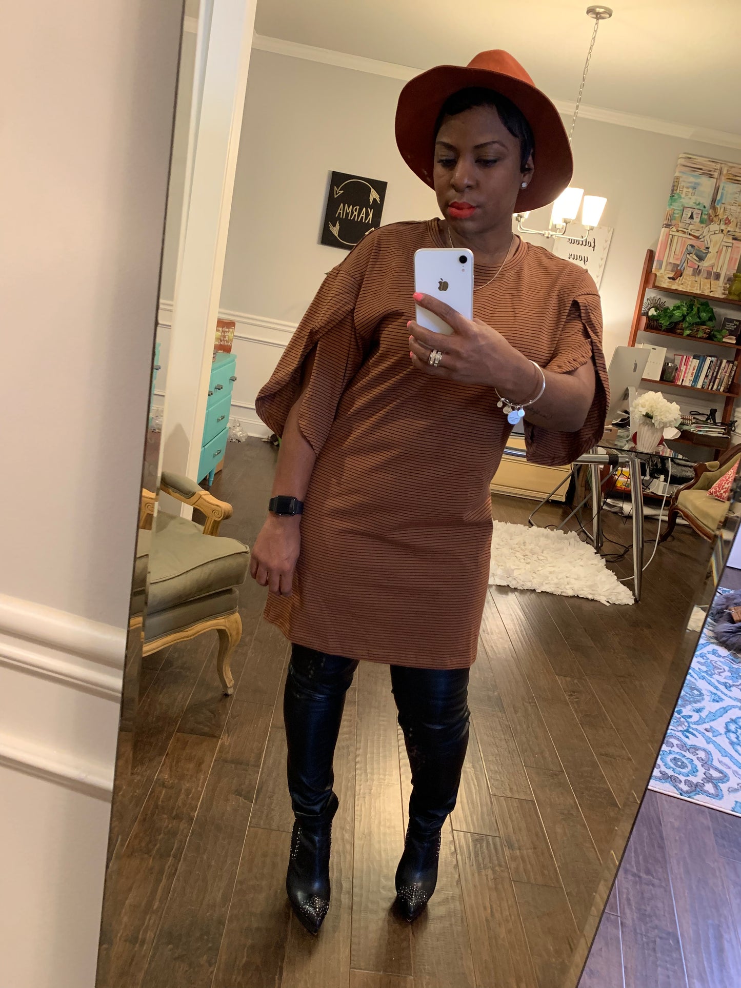 Tulip Sleeve Top: Sizes S-L