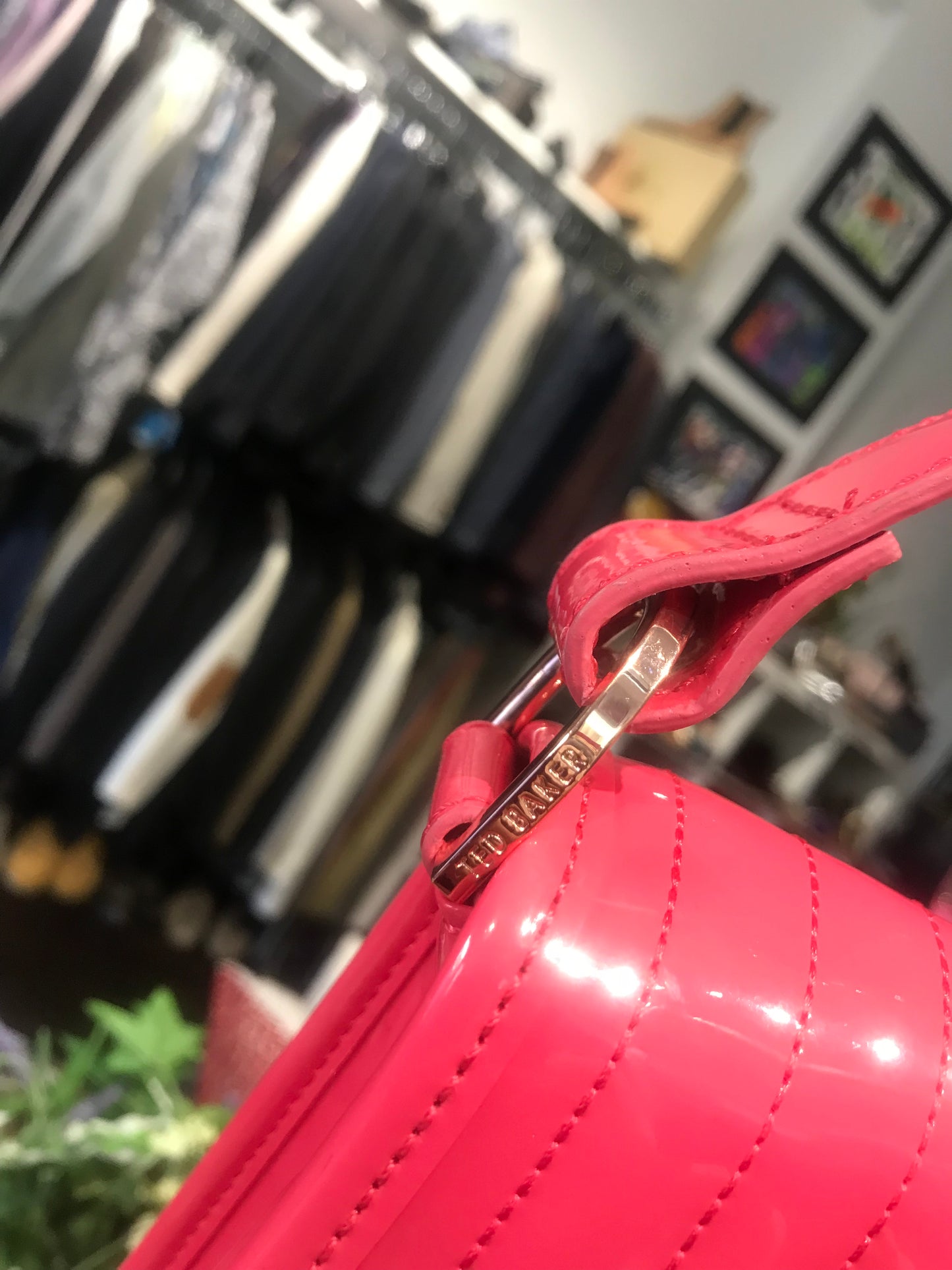 Ted Baker Pink Patent Crossbody!