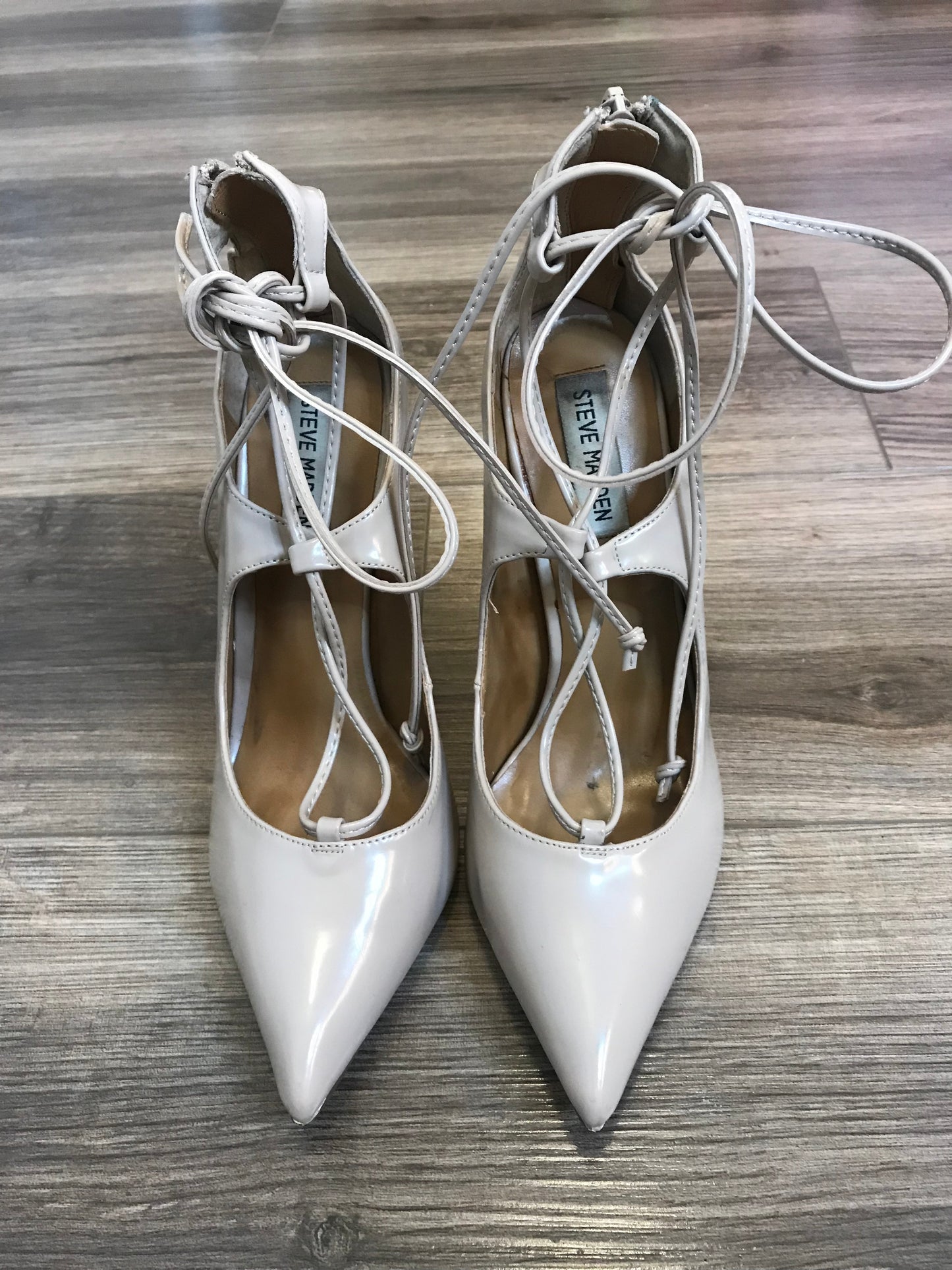 Steve Madden Nude Laced Heels! Size 7.5