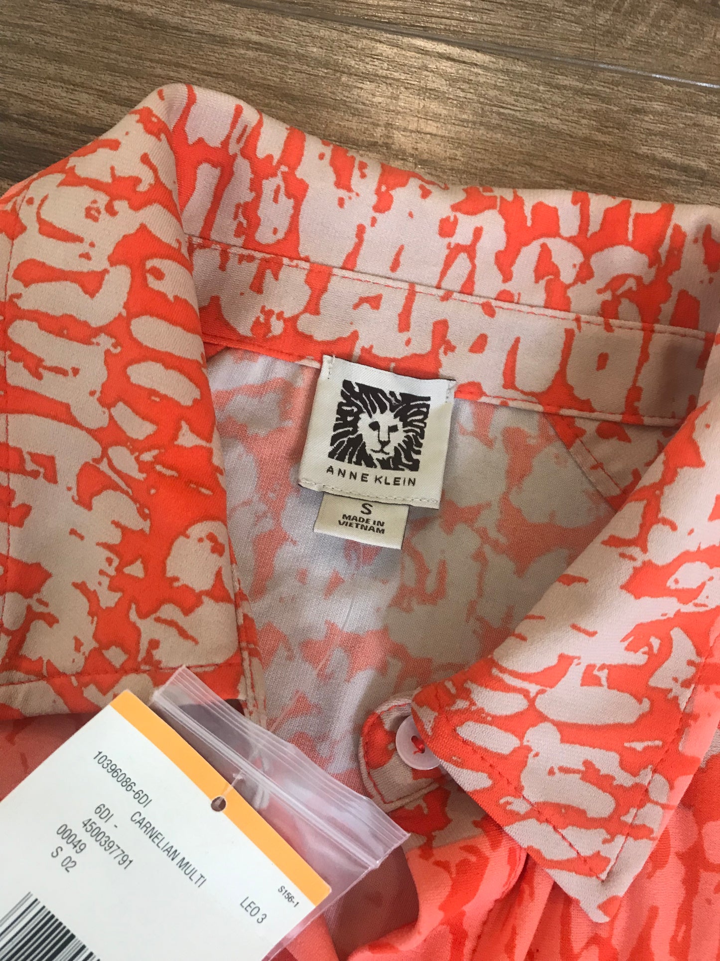 Anne Klein Printed Shirt Dress! Size S