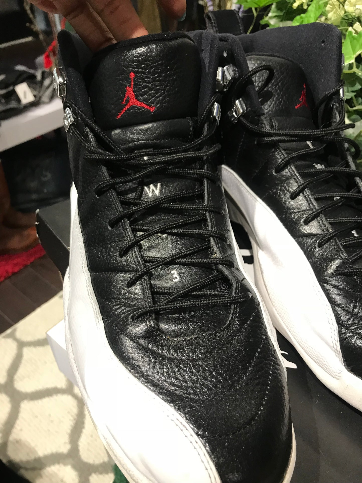 Black & White Jordan 12’s: Sz 13