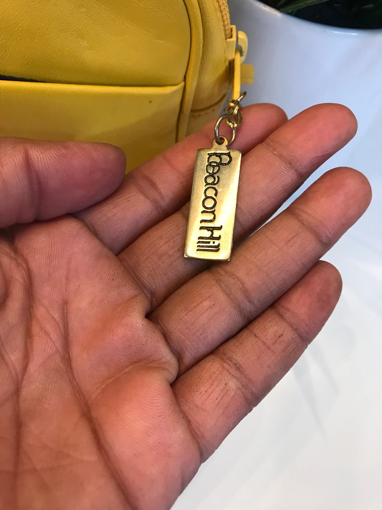 VINTAGE Canary Leather Crossbody!