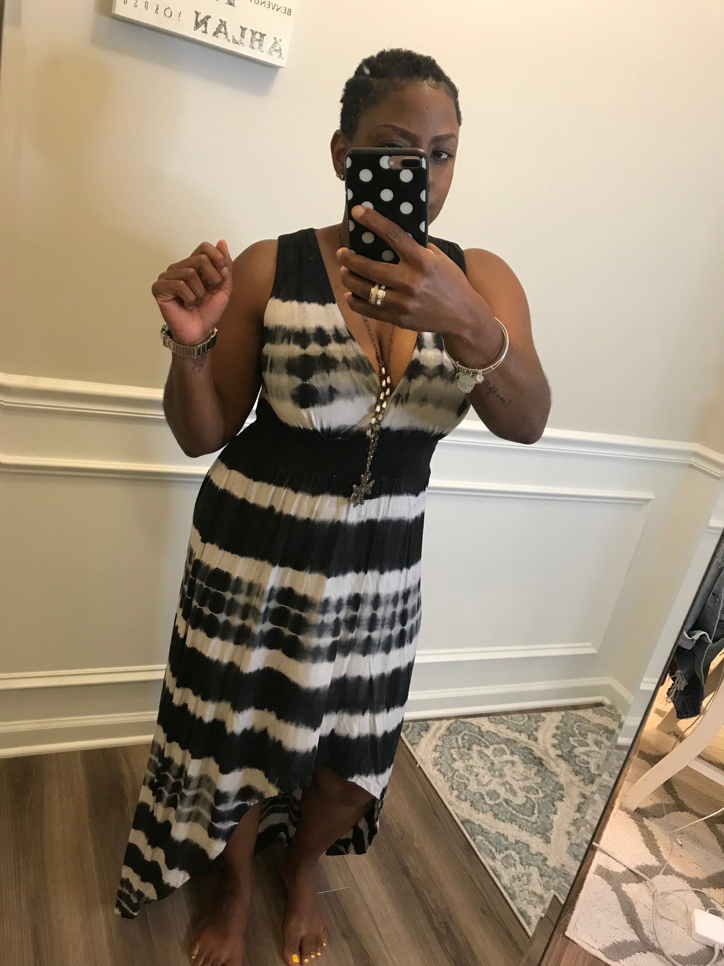 Tie Dye High Low Dress! Size S