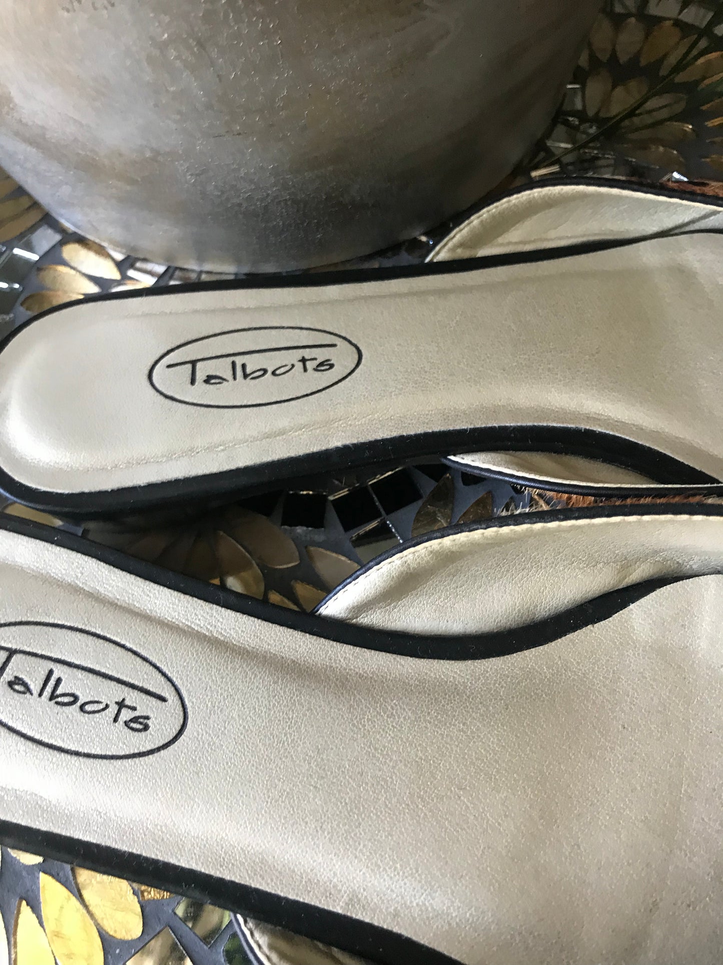 Talbots Leopard Flat Mules! Size 8