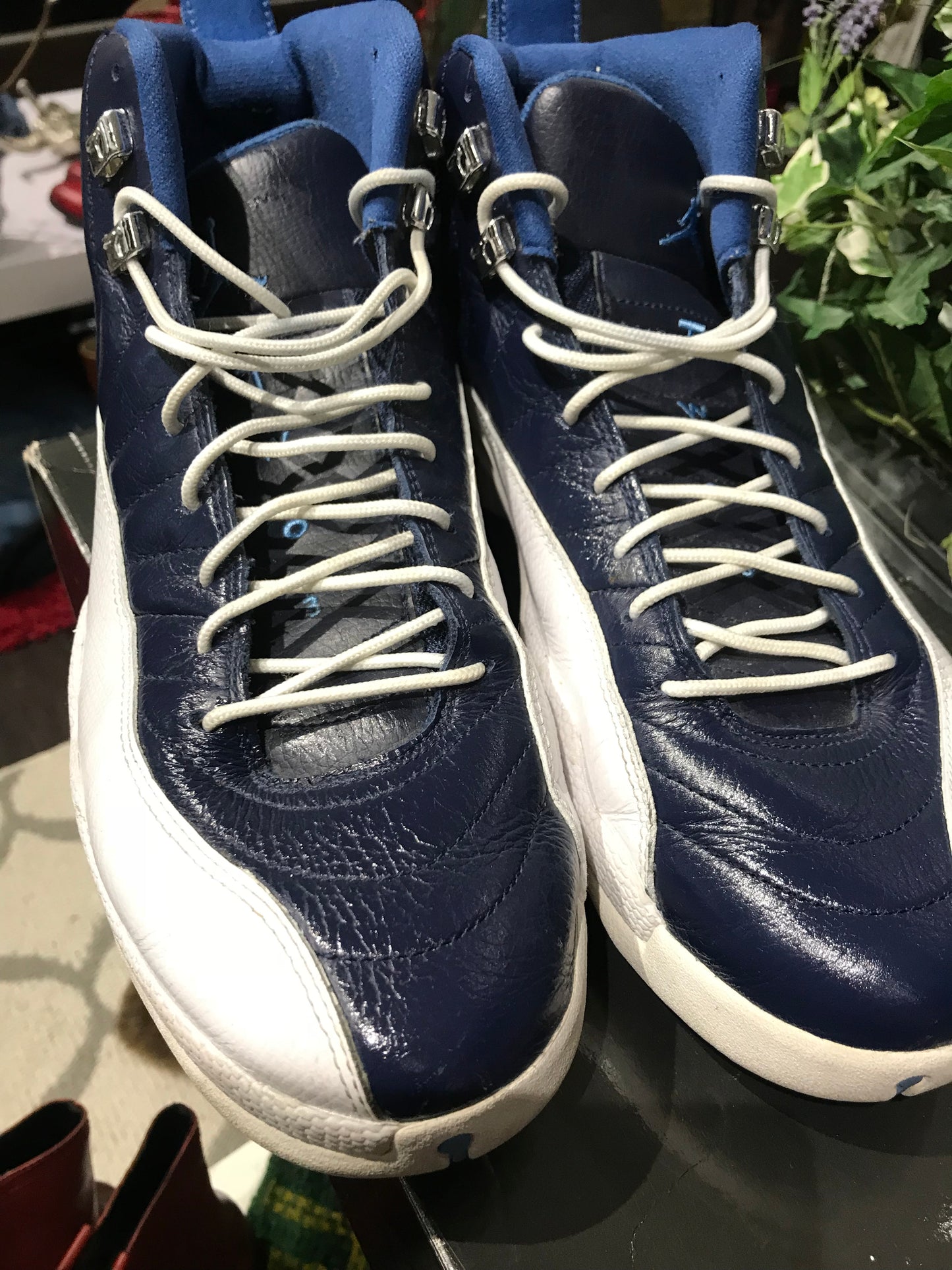 Blue & White Jordan 12’s: Sz 12
