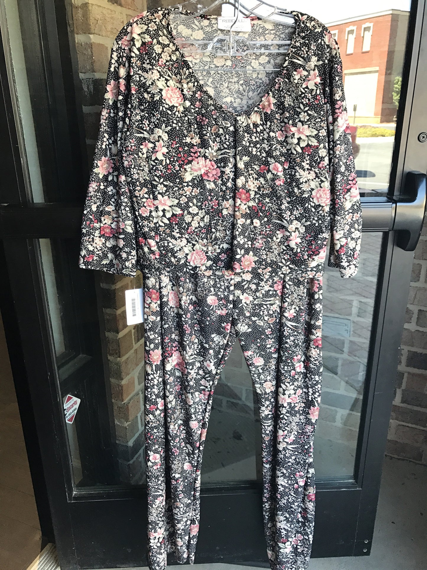 Floral 2 Piece Pant Set: Sz 2X