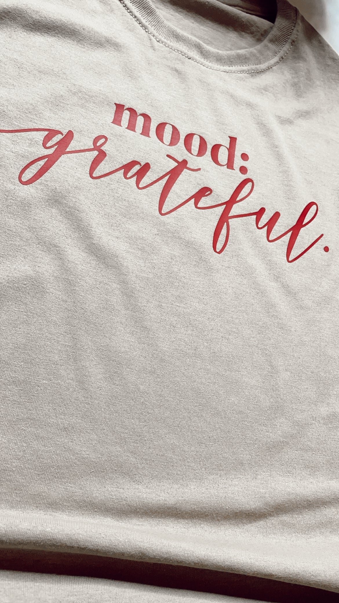GGM! Mood: Grateful Tee. KHAKI