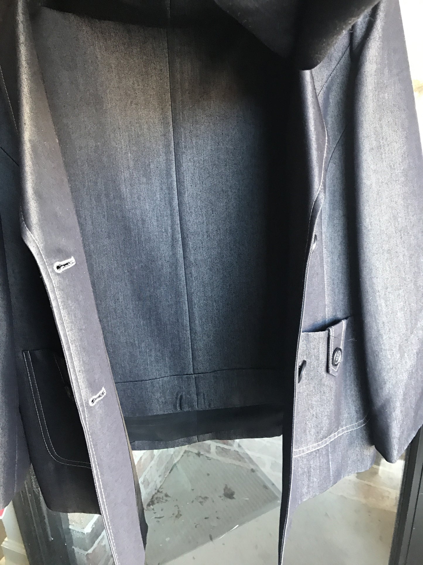 Lena Gabrielle Lightweight Denim Pantsuit: Sz 14