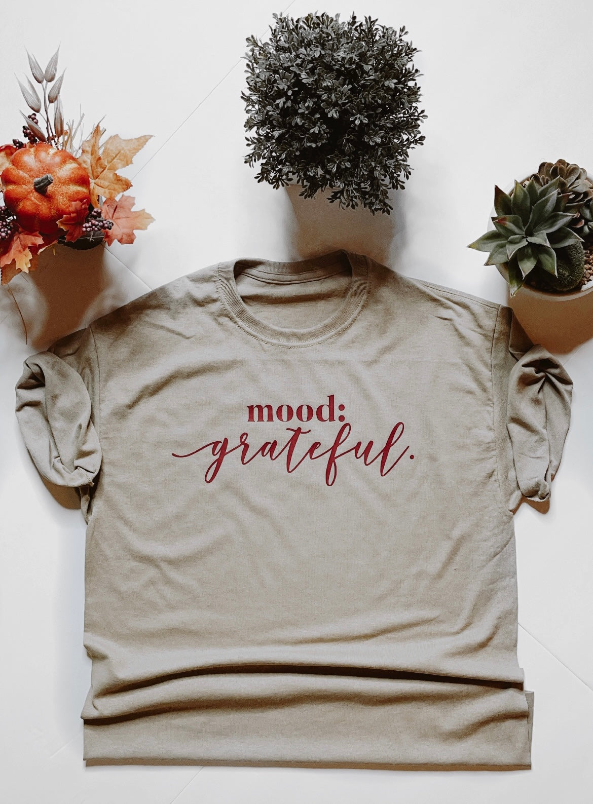 GGM! Mood: Grateful Tee. KHAKI