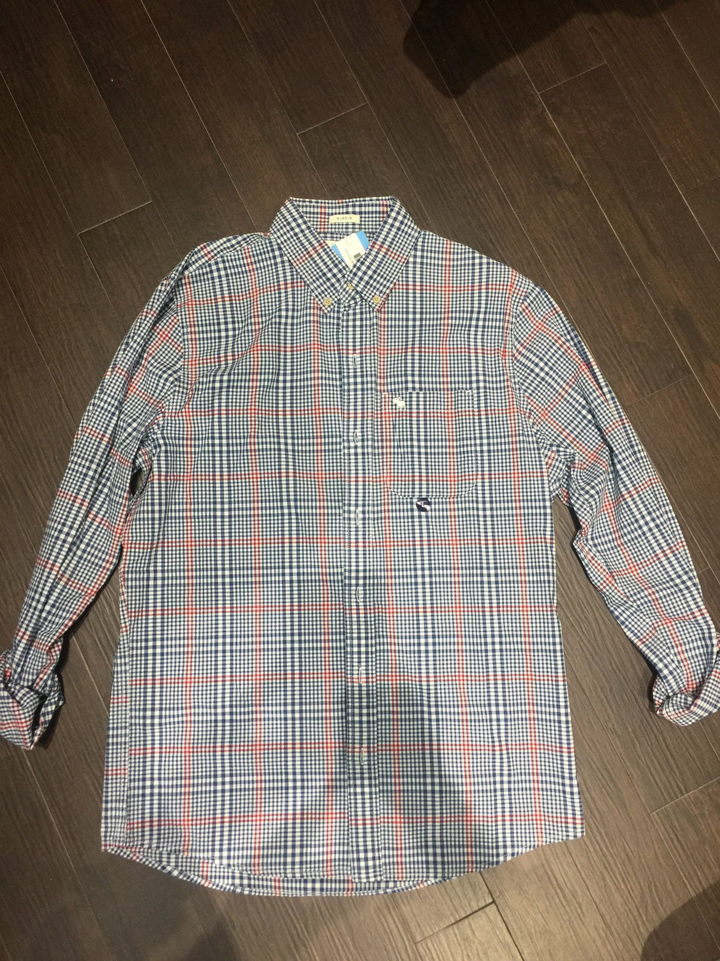 Abercrombie Plaid Shirt: Sz L