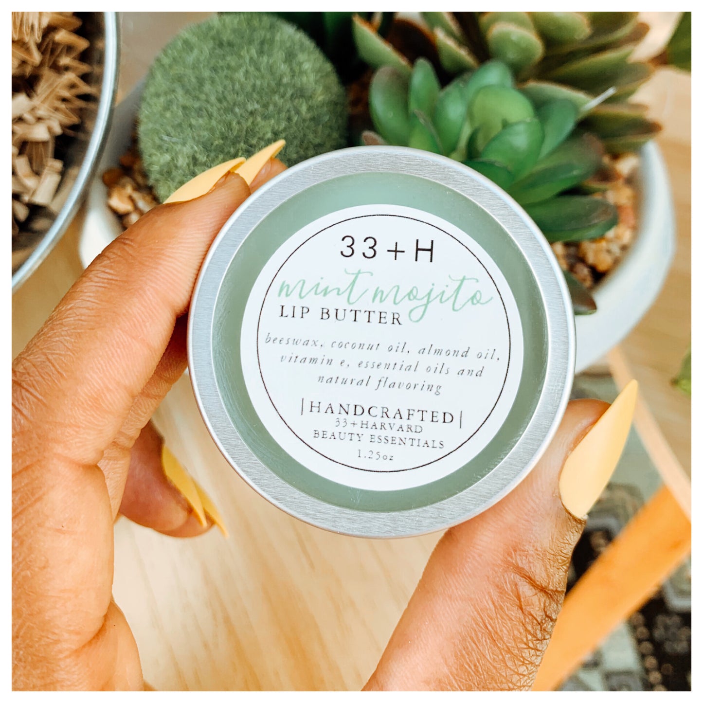 33+H: Mint Mojito Lip Butter.