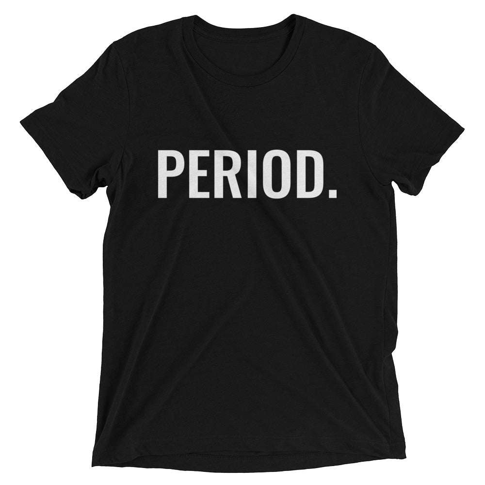 SIGNATURE PERIOD. BLACK UNISEX TEE!
