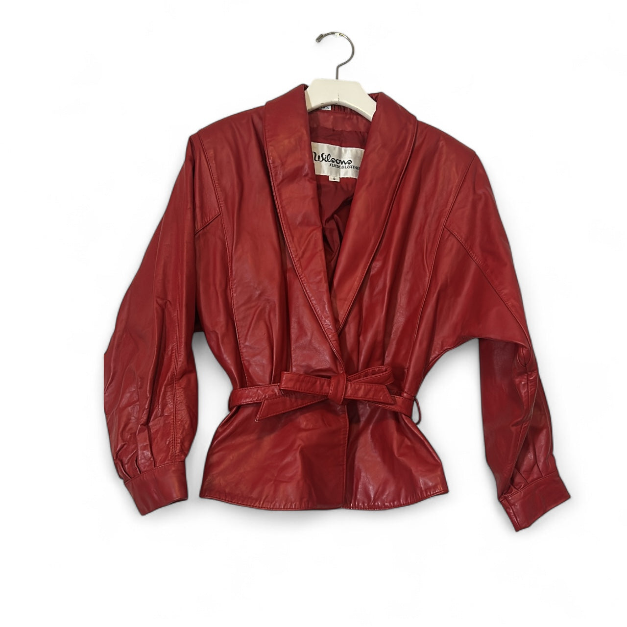 LOVE AGAIN! Vintage Peplum Leather Jacket. S