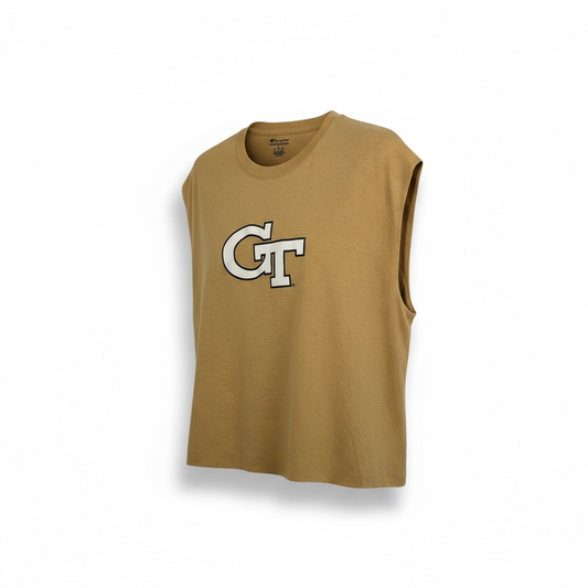 VINTAGE! Georgia Tech Cropped Tank. L