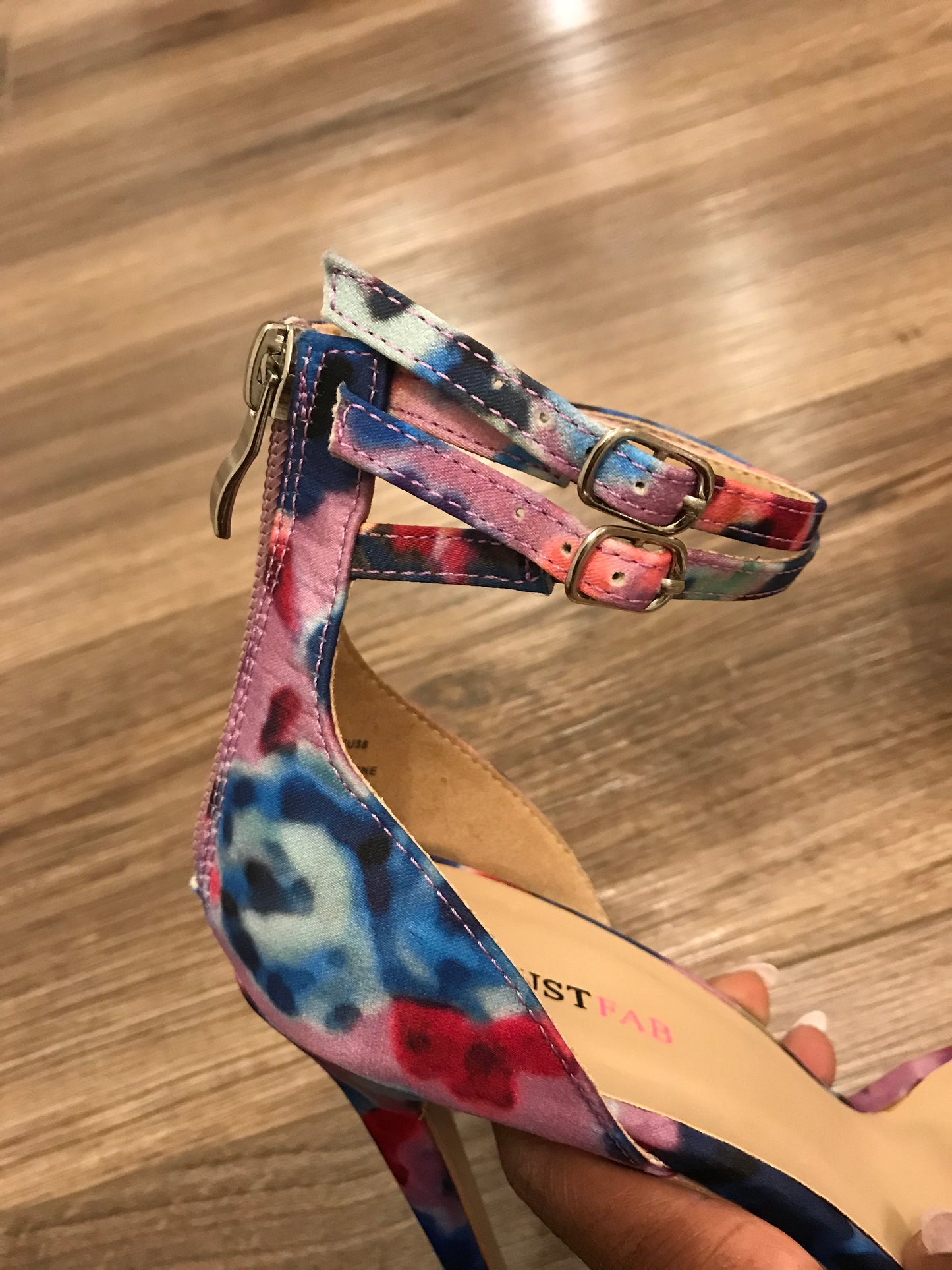 Just Fab Multicolored Heels: Sz 7.5
