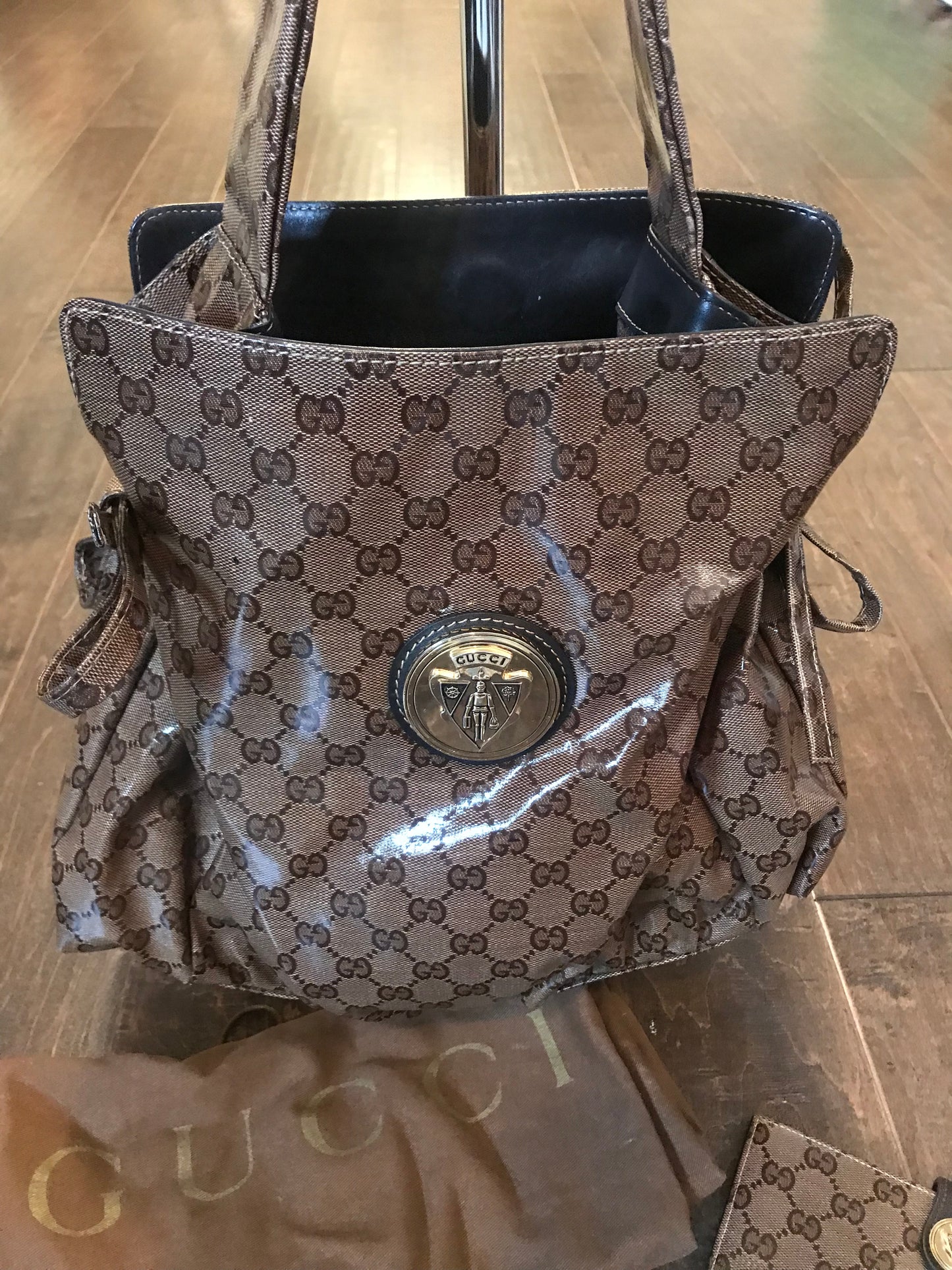 Gucci Guccima Tote & Wallet!!