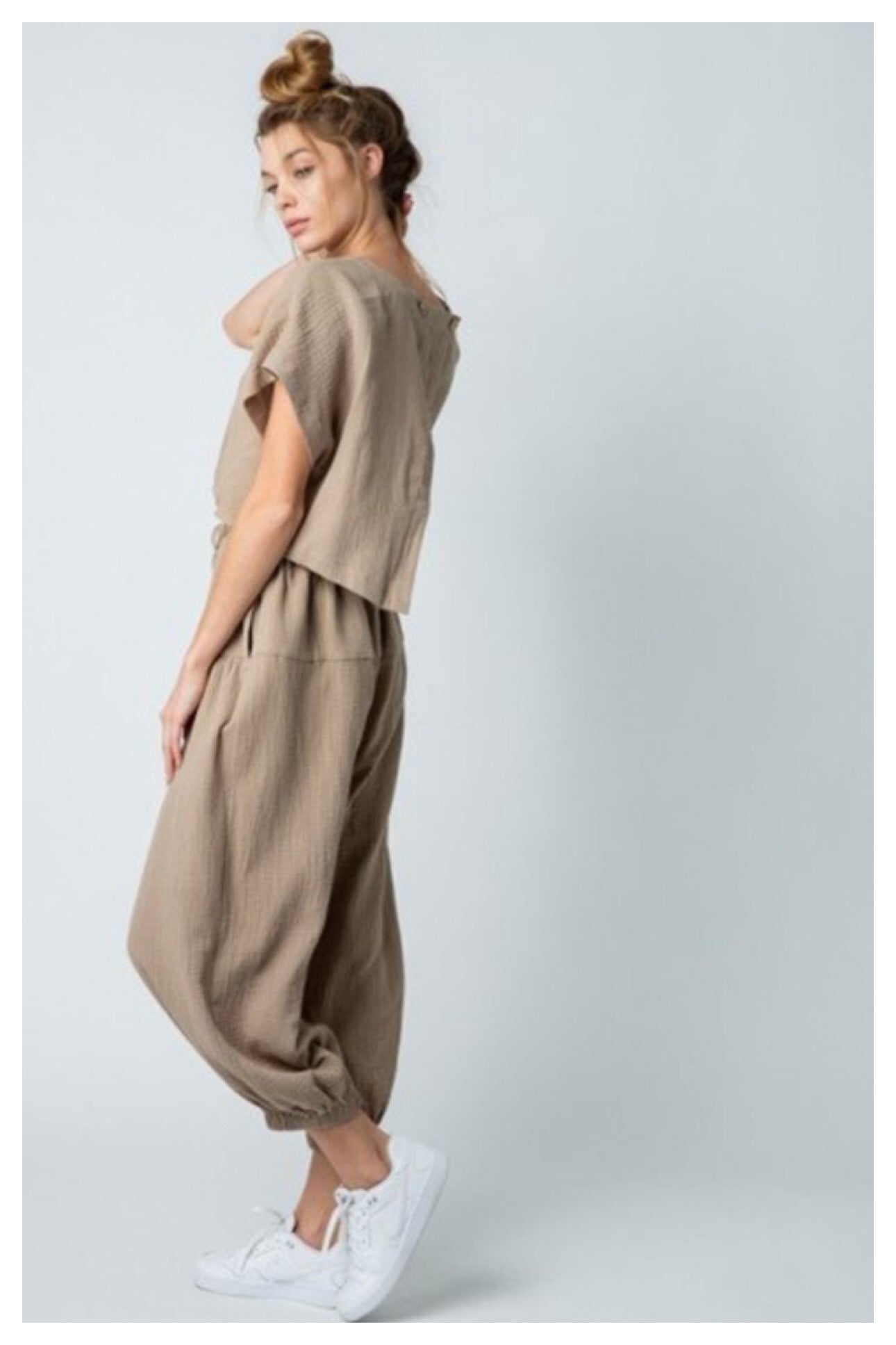 PREORDER: Linen Jogger Jumpsuit! Sizes S-L