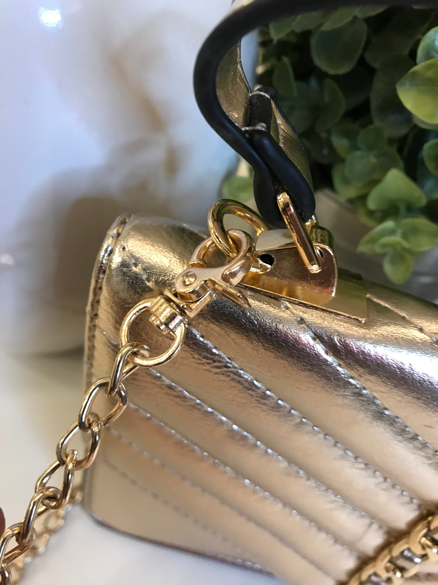 Gold Metallic Crossbody!