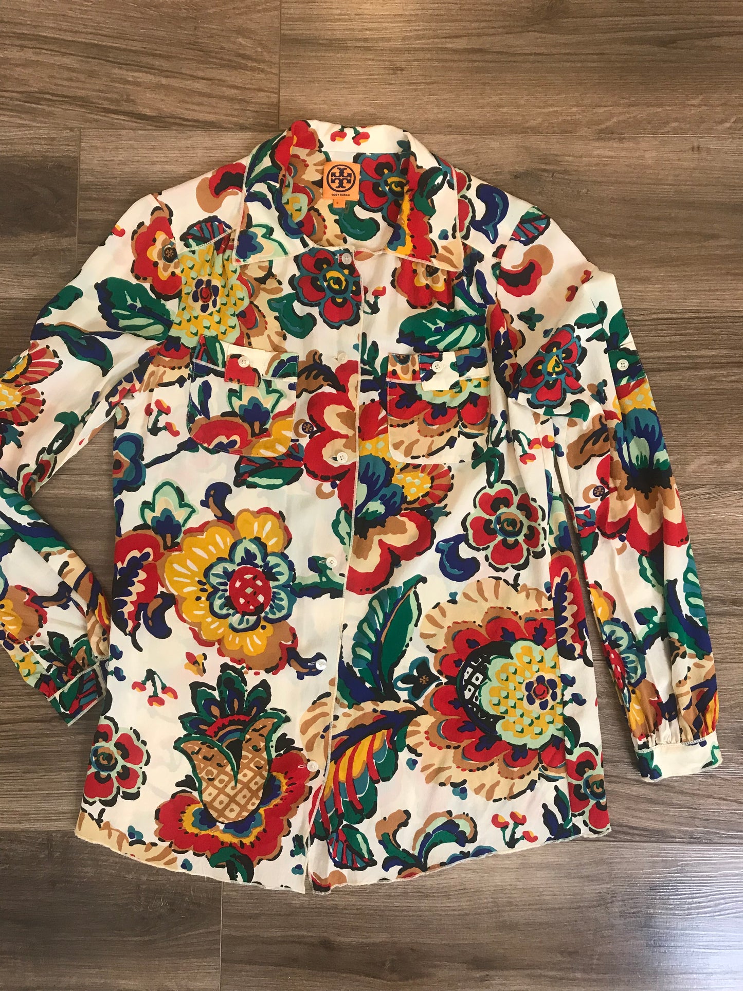 Tory Burch Floral Blouse! Size 8