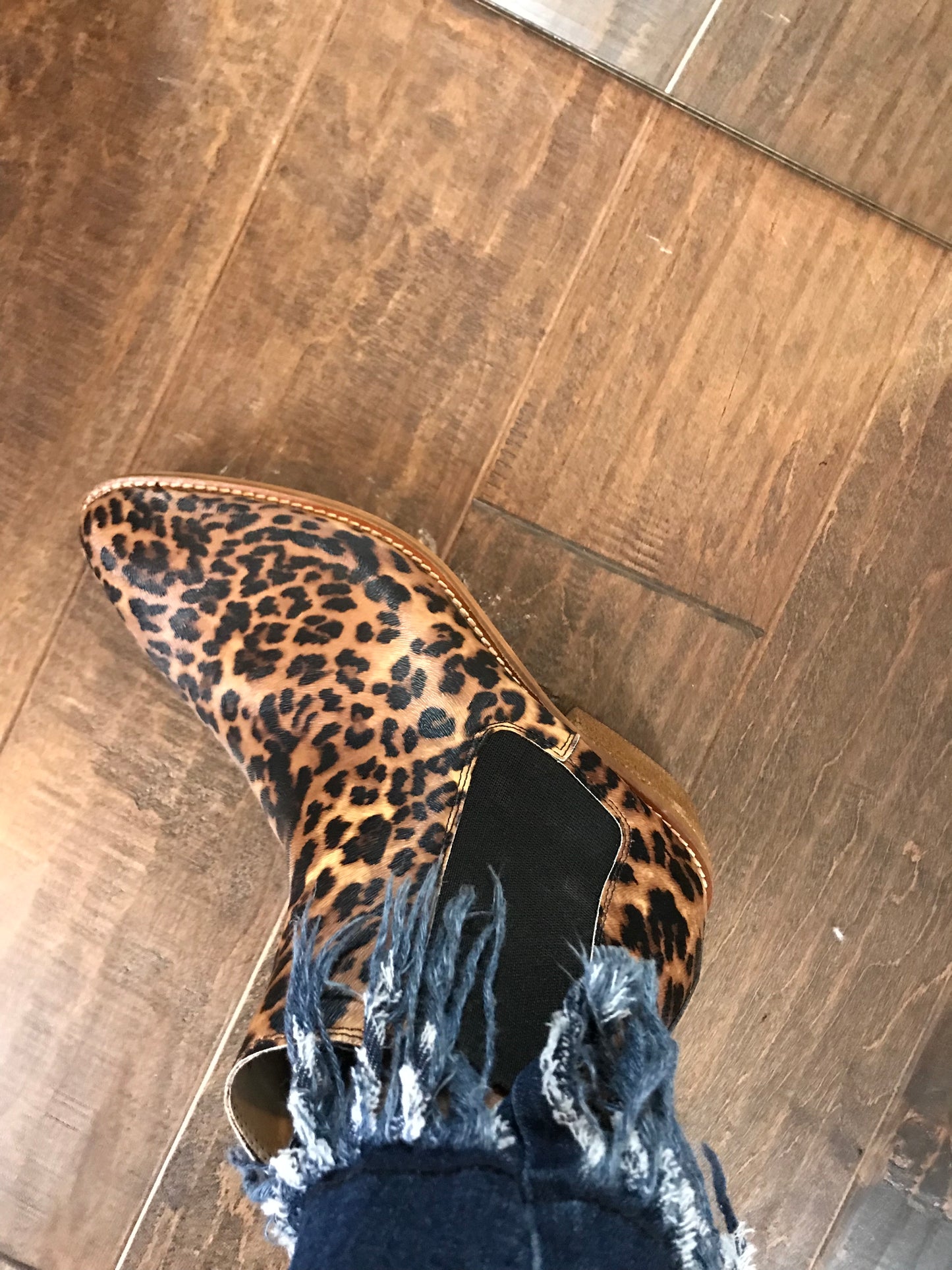 Leopard Chelsea Booties! Sizes 6-10
