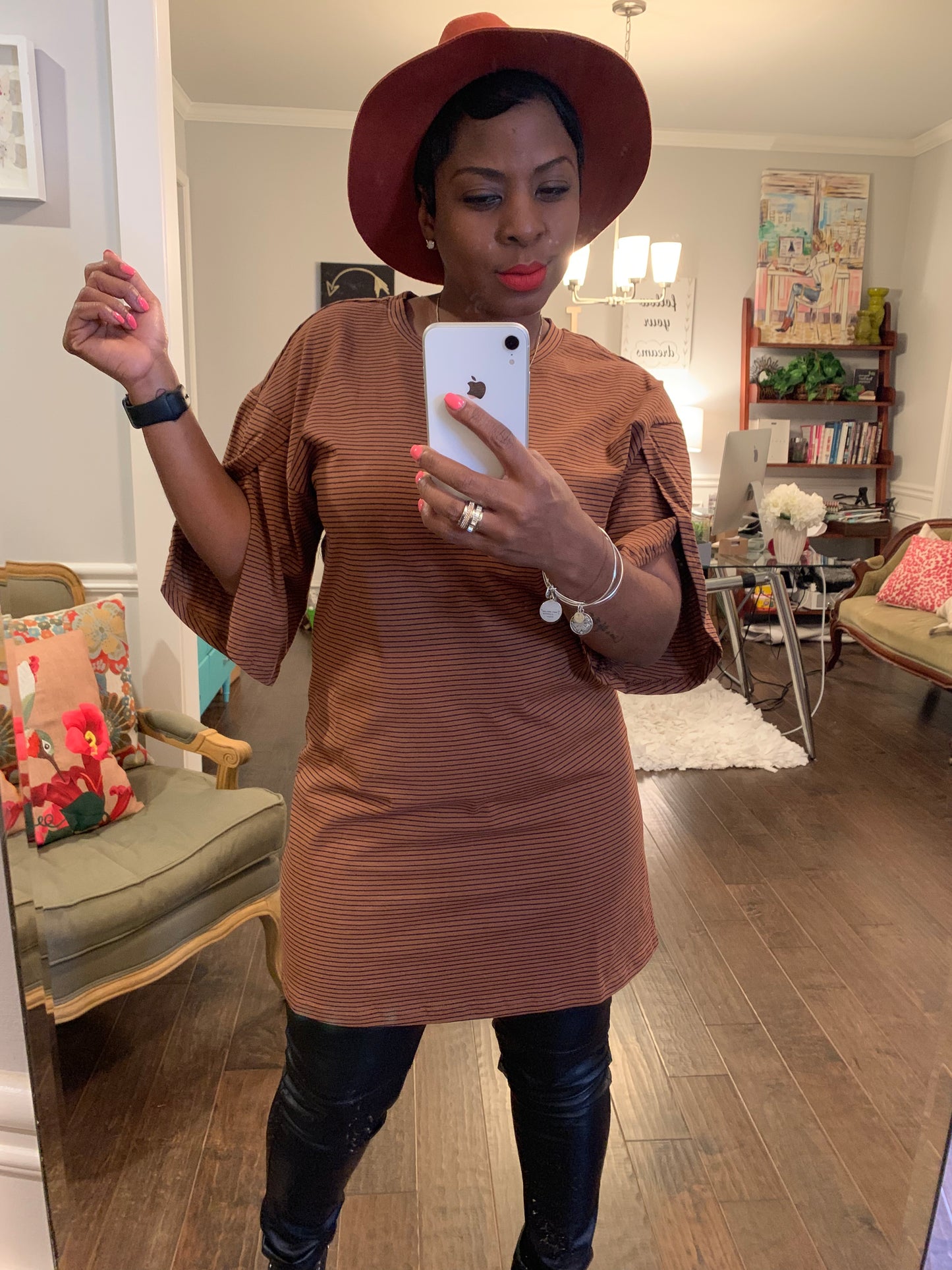 Tulip Sleeve Top: Sizes S-L