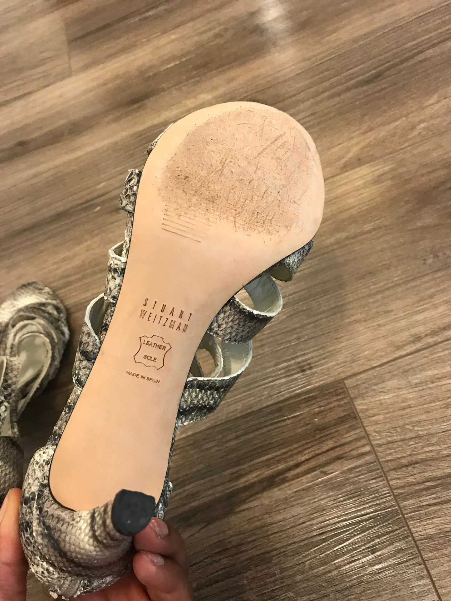 Stuart Weitzman Snakeskin Heels! Size 7.5