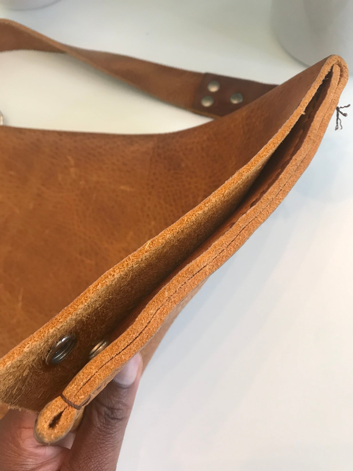 HANDMADE LEATHER CROSSBODY!!