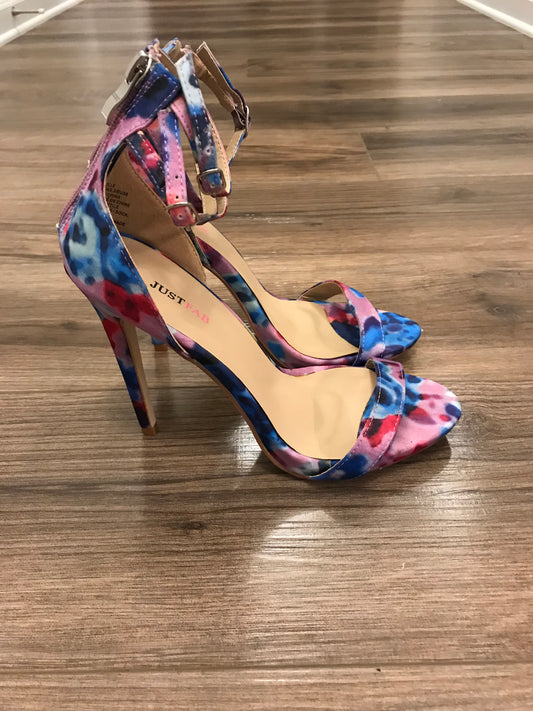 Just Fab Multicolored Heels: Sz 7.5