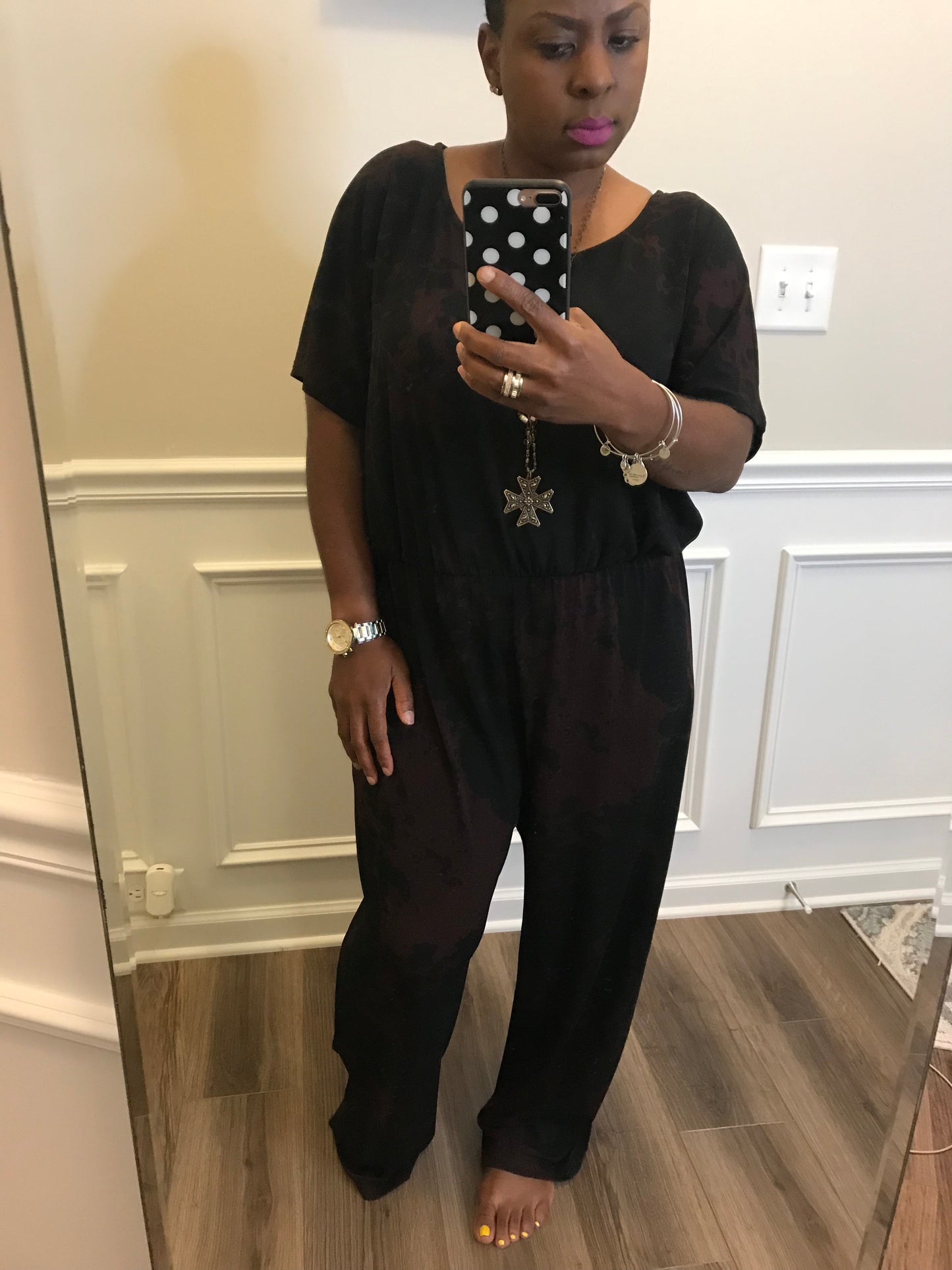 Wine & Black Jumper! Size 2X