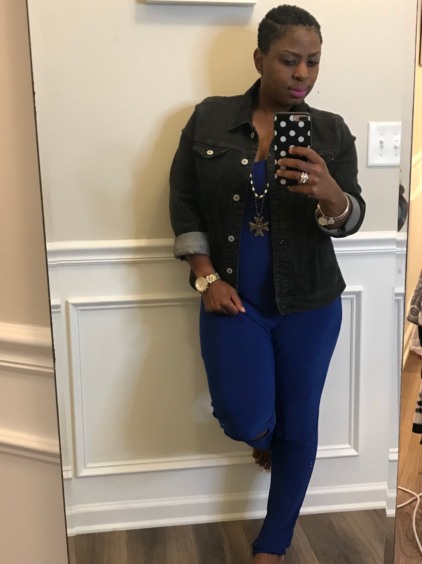 Royal Blue Jumpsuit! Size M-L