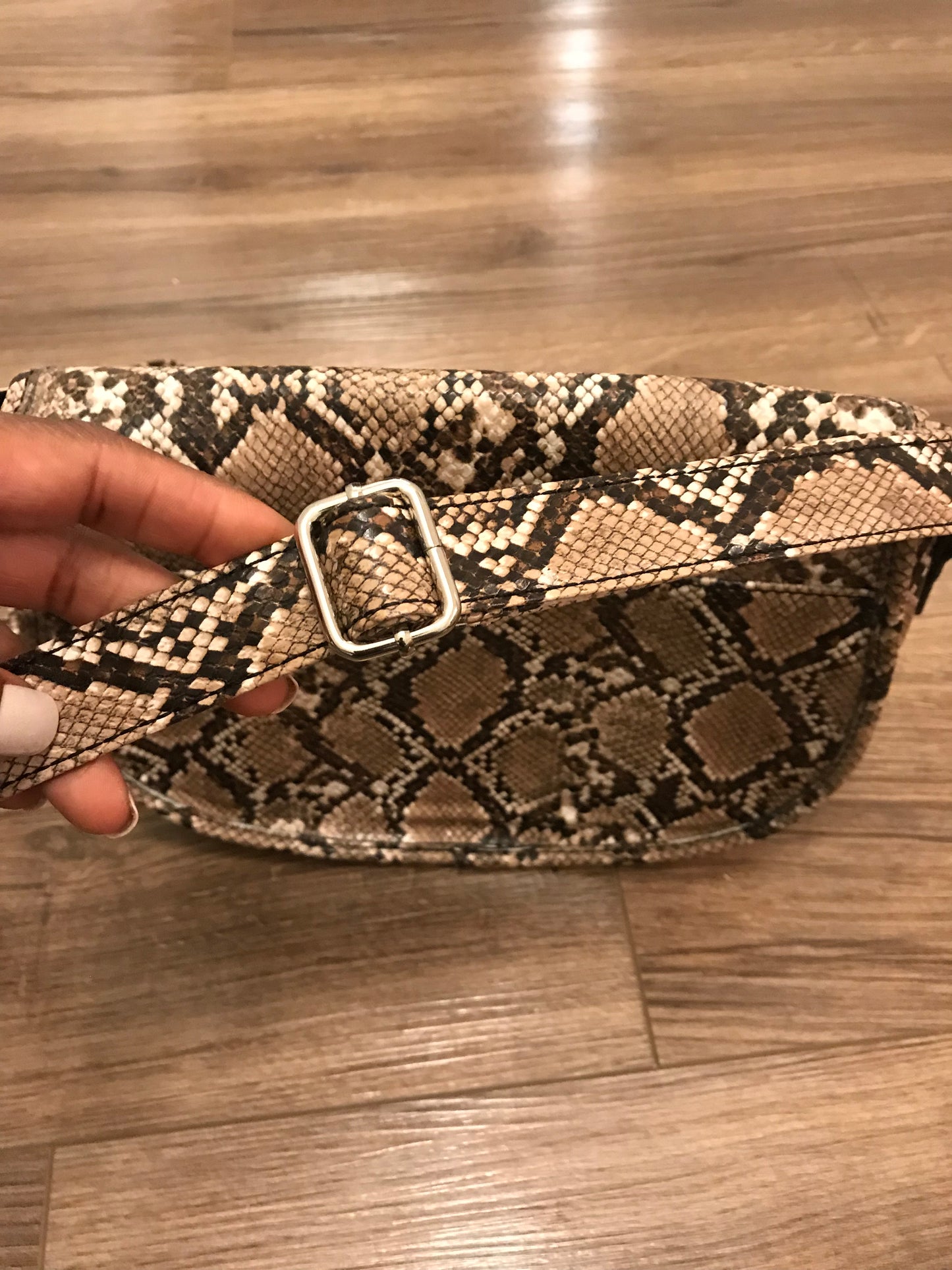 Nine West Snakeskin Crossbody!
