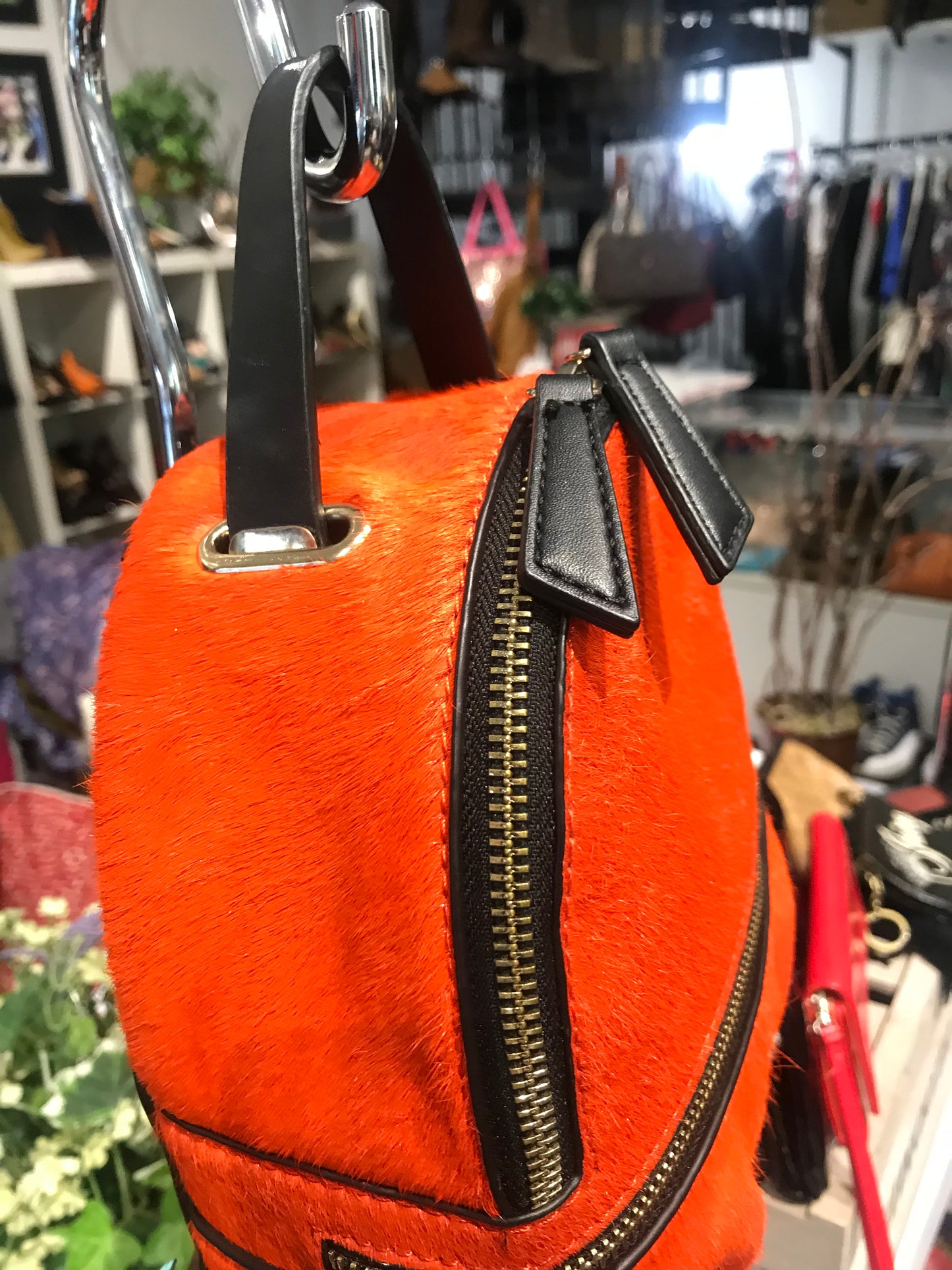 Zara Real Fur Mini Backpack